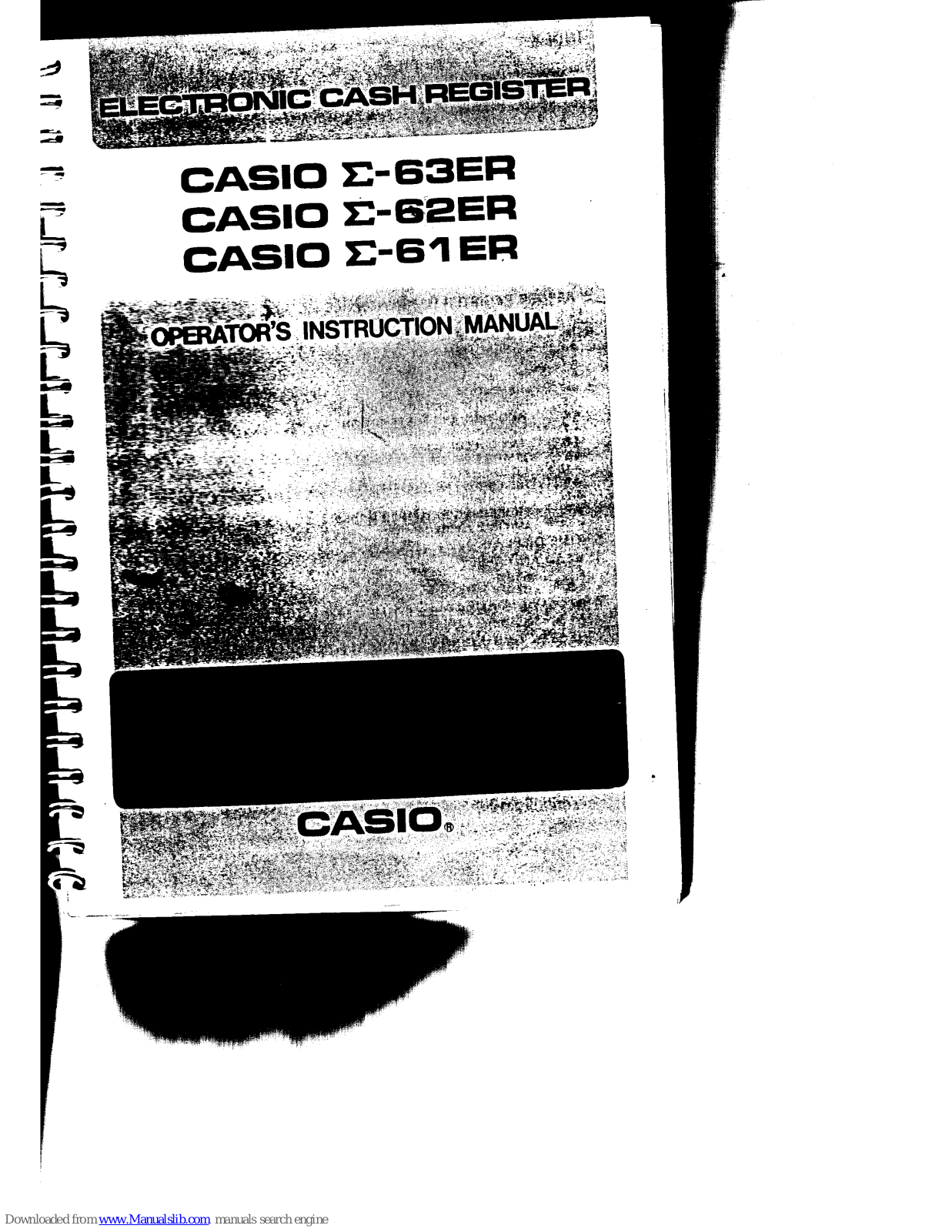 Casio E-63ER, E-62ER, E-61ER Operator's Instruction Manual - ManualMachine.com