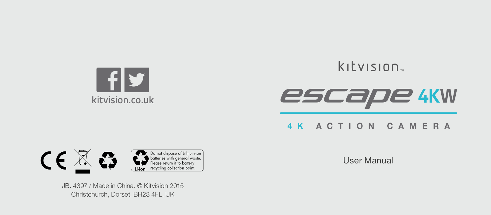 Kitvision ESCAPE 4KW User Manual - ManualMachine.com