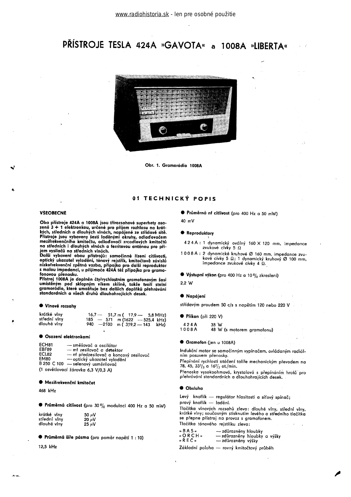 Tesla 424A Gayota User Manual