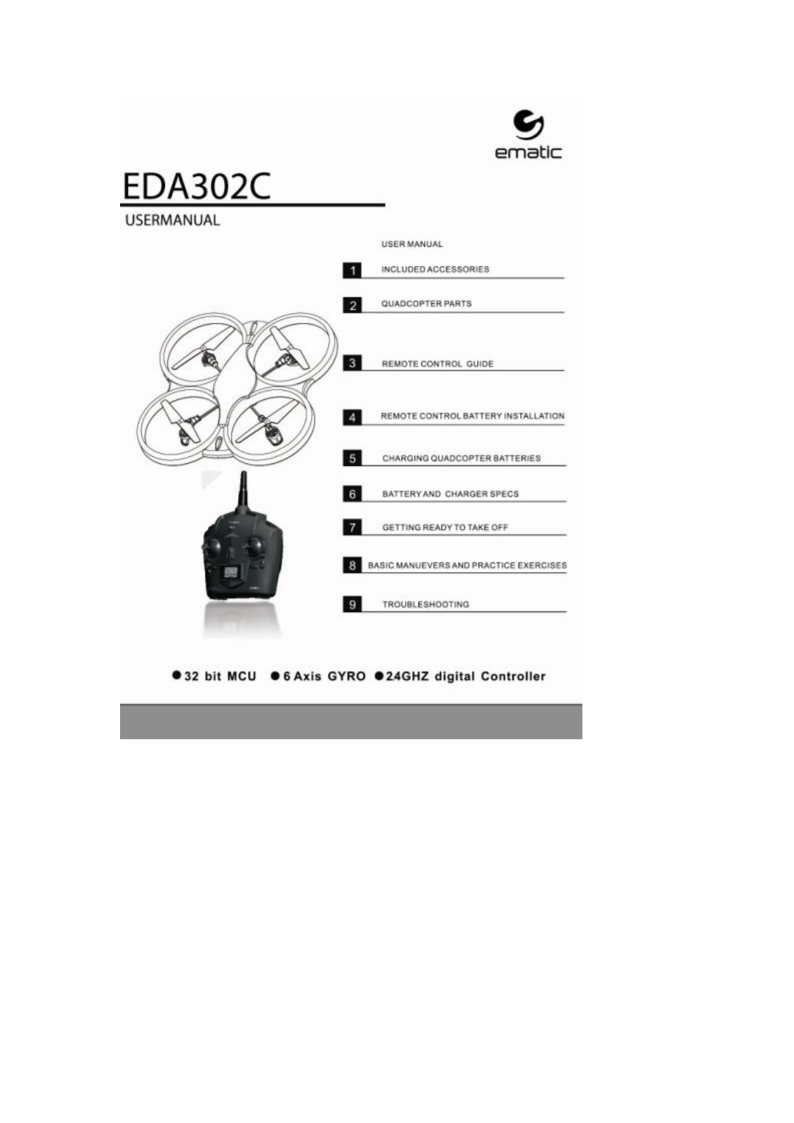 E matic EDA302C User mnaual