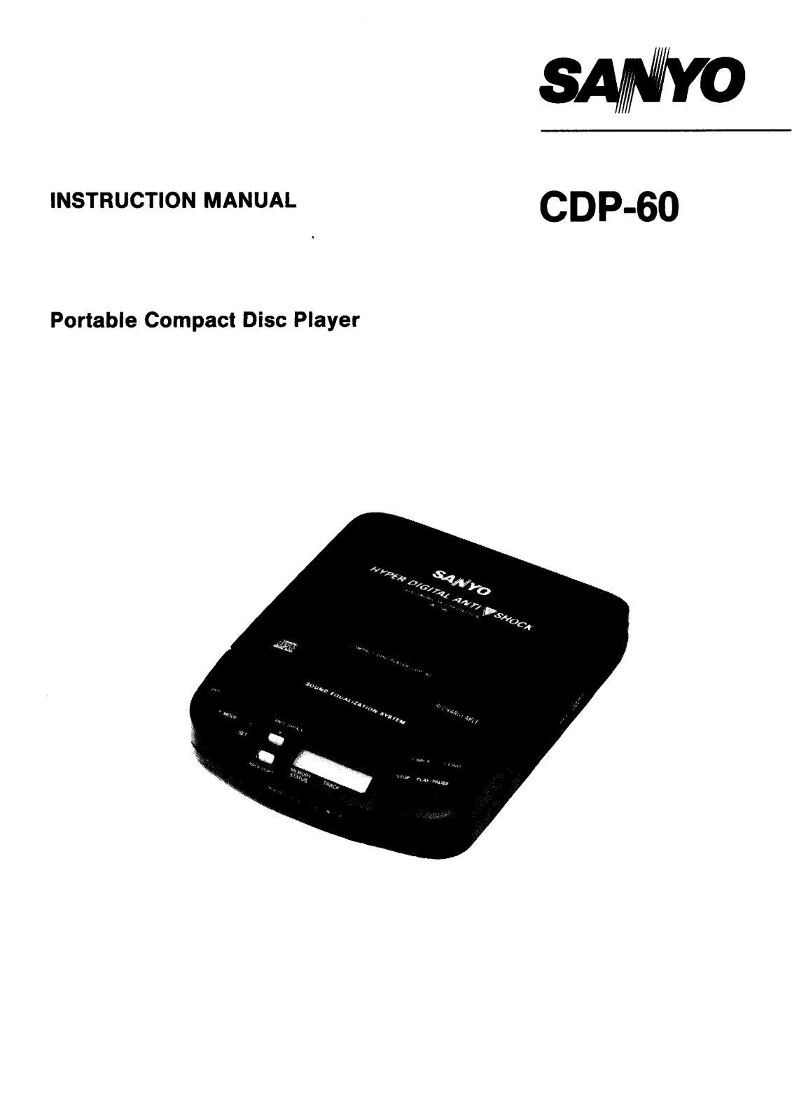 Sanyo CDP-60 Instruction Manual