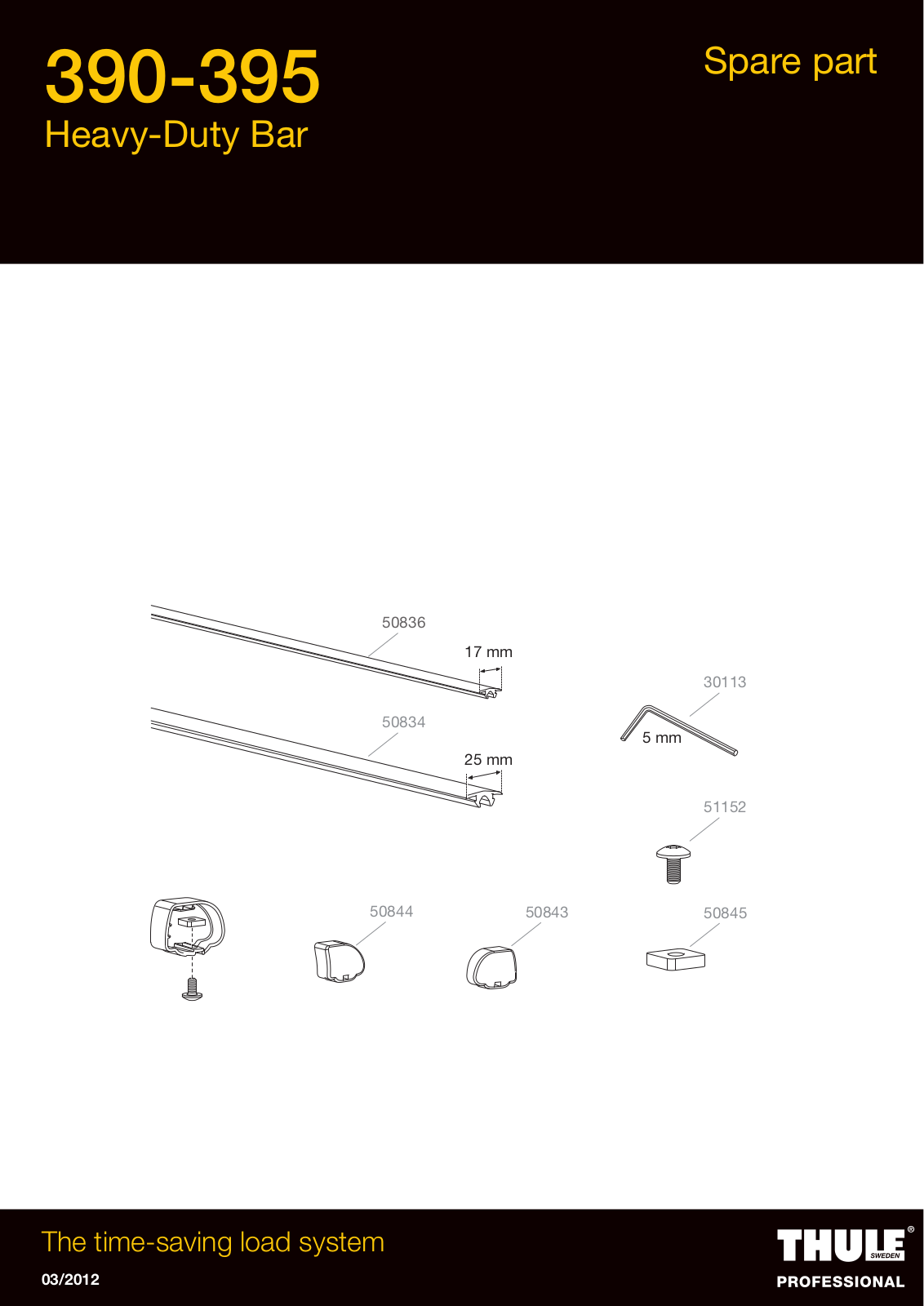 Thule ProBar 395, ProBar 390 User Manual