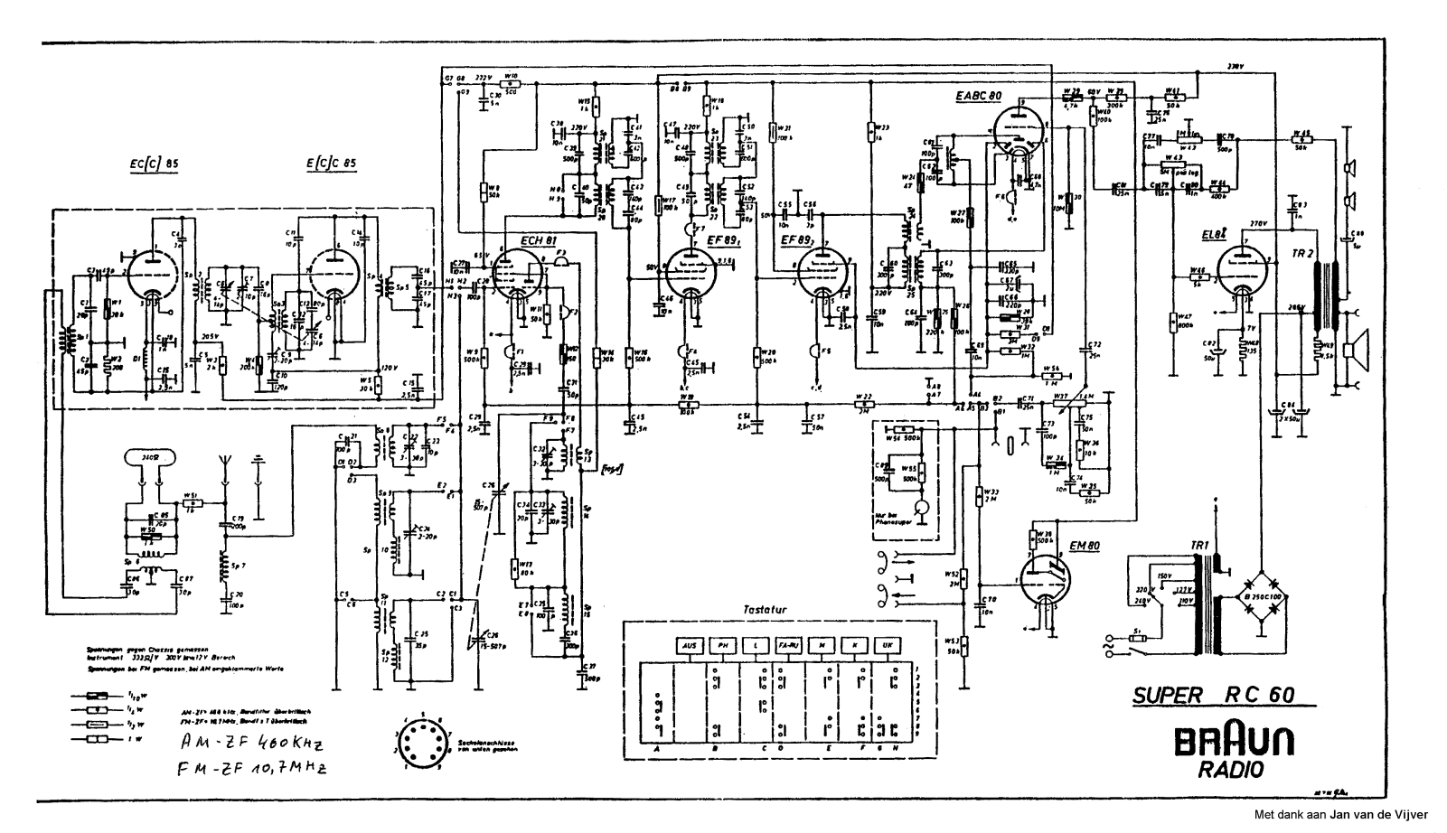 Braun RC-60 Schematic