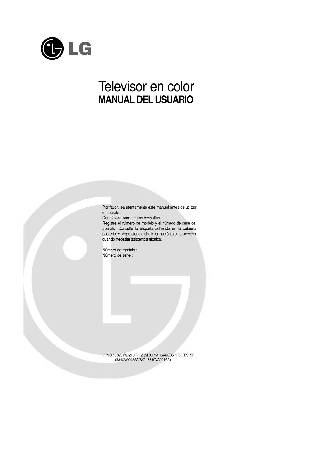 Lg CE-20J3BX User Manual