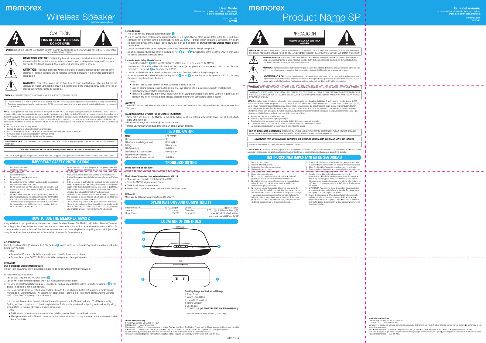 Imation MT212 User Manual