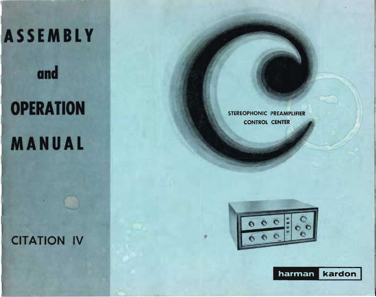 Harman Kardon Citation-4 Service Manual