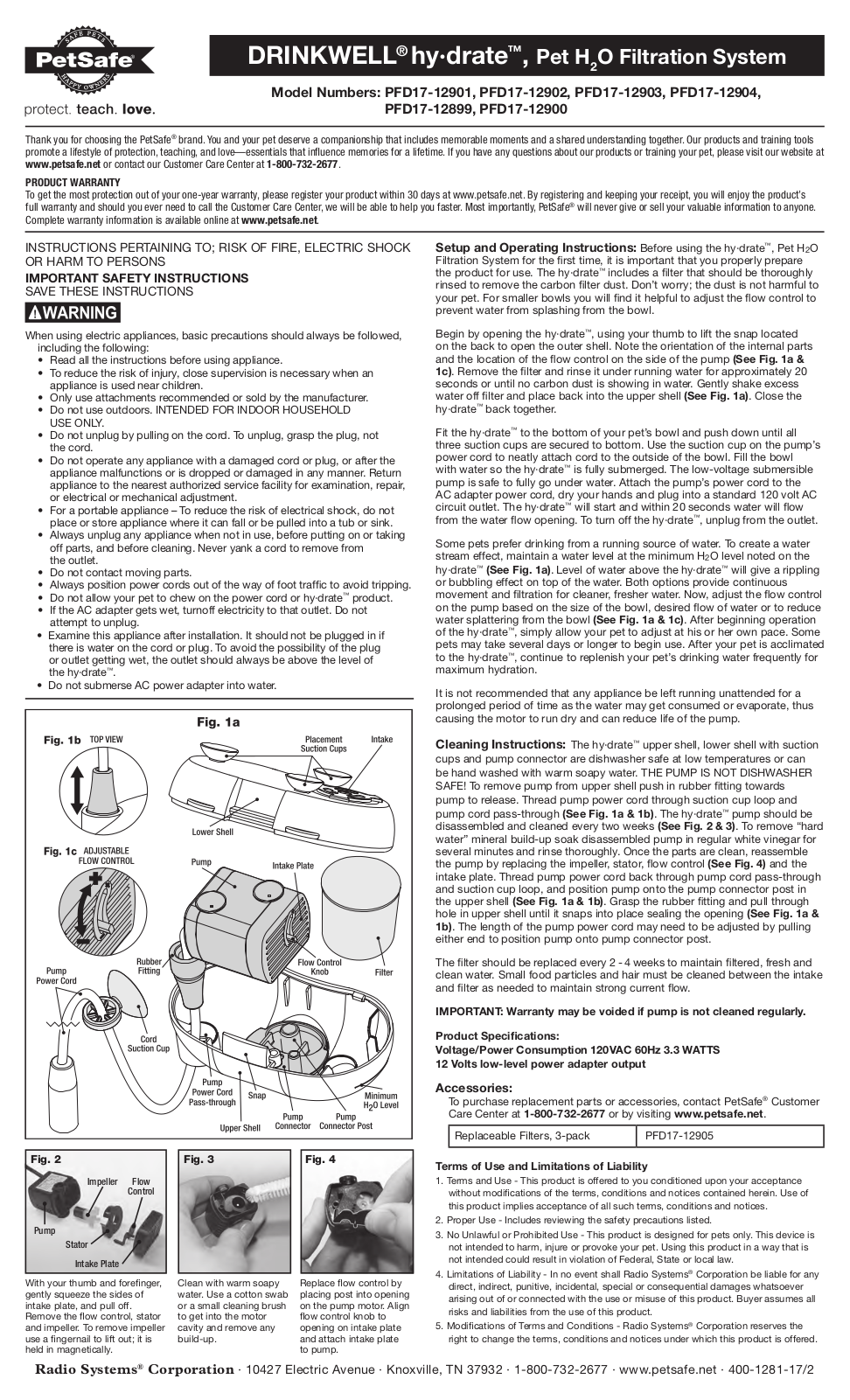 Petsafe PFD17-12901, PFD17-12904, PFD17-12902, PFD17-12899, PFD17-12903 User Manual