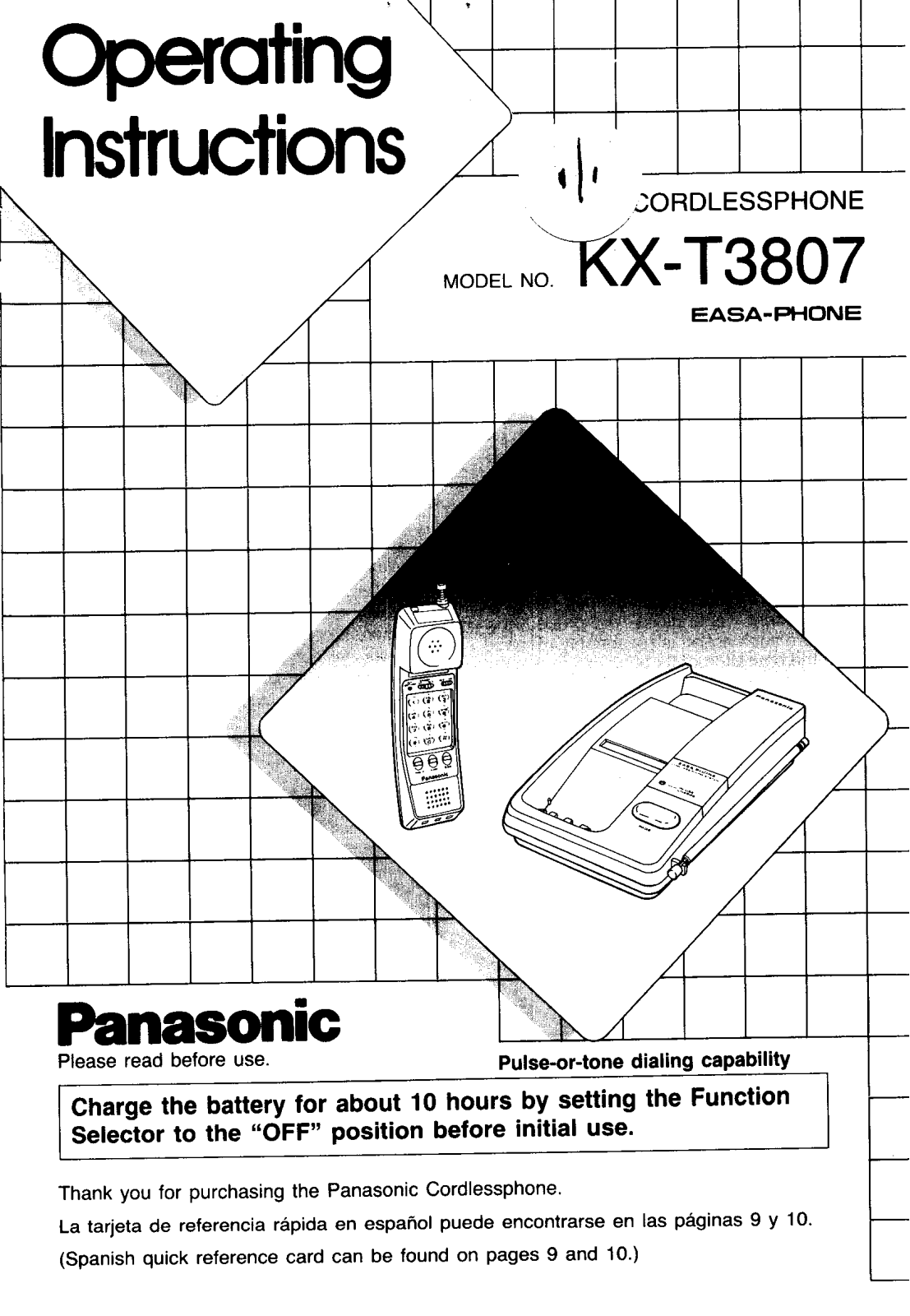 Panasonic KX-T3807 User Manual