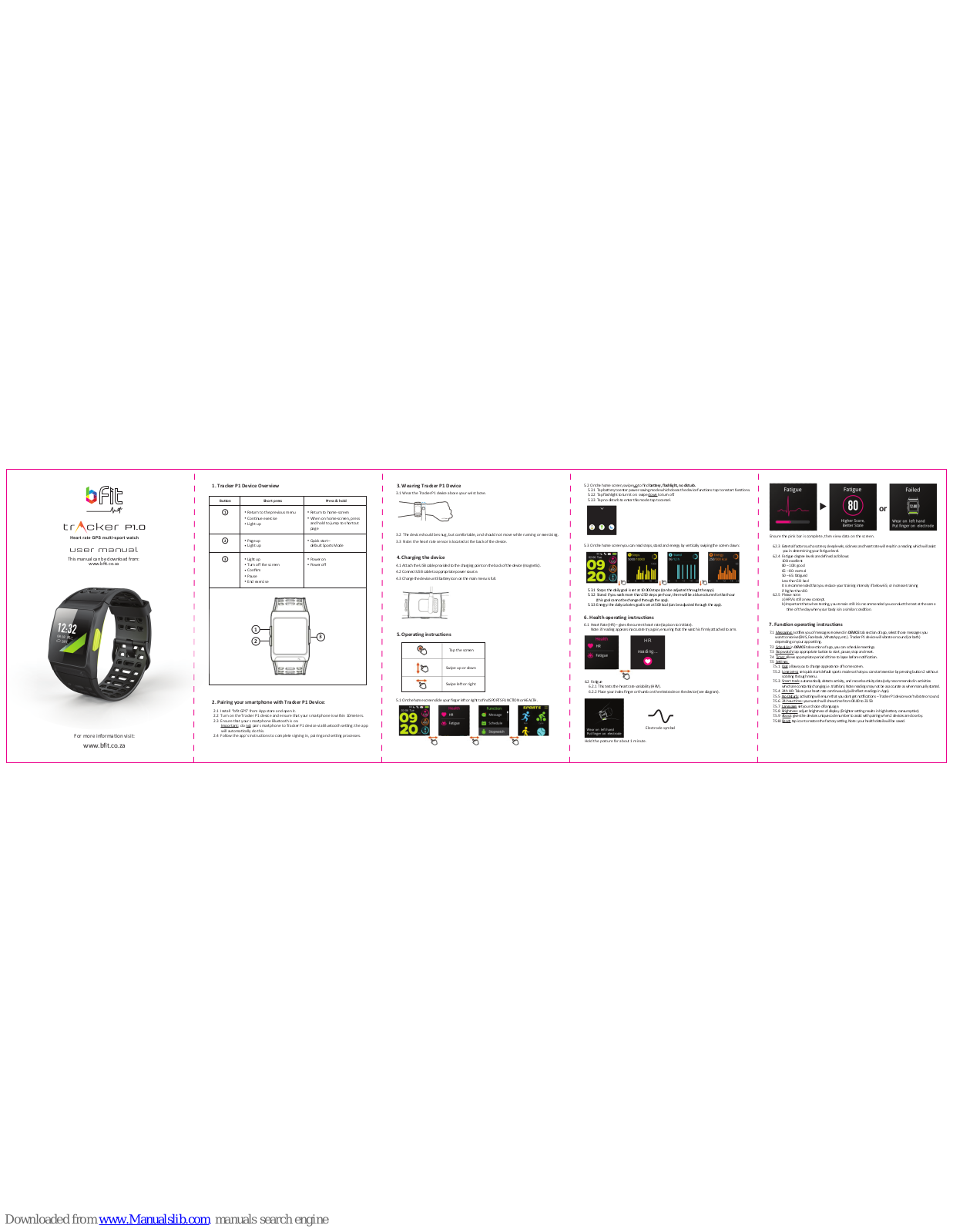 BFit Tracker P1.0 User Manual - ManualMachine.com