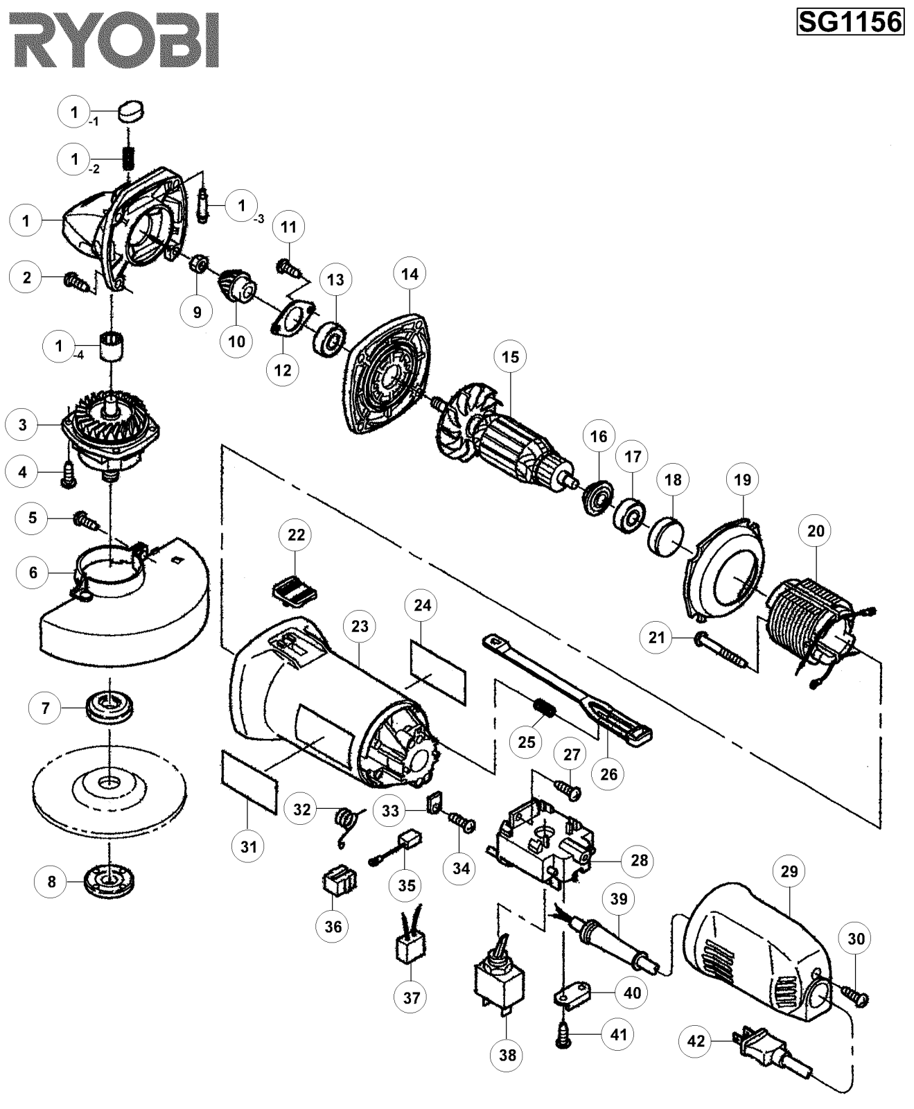 Ryobi SG1156 User Manual