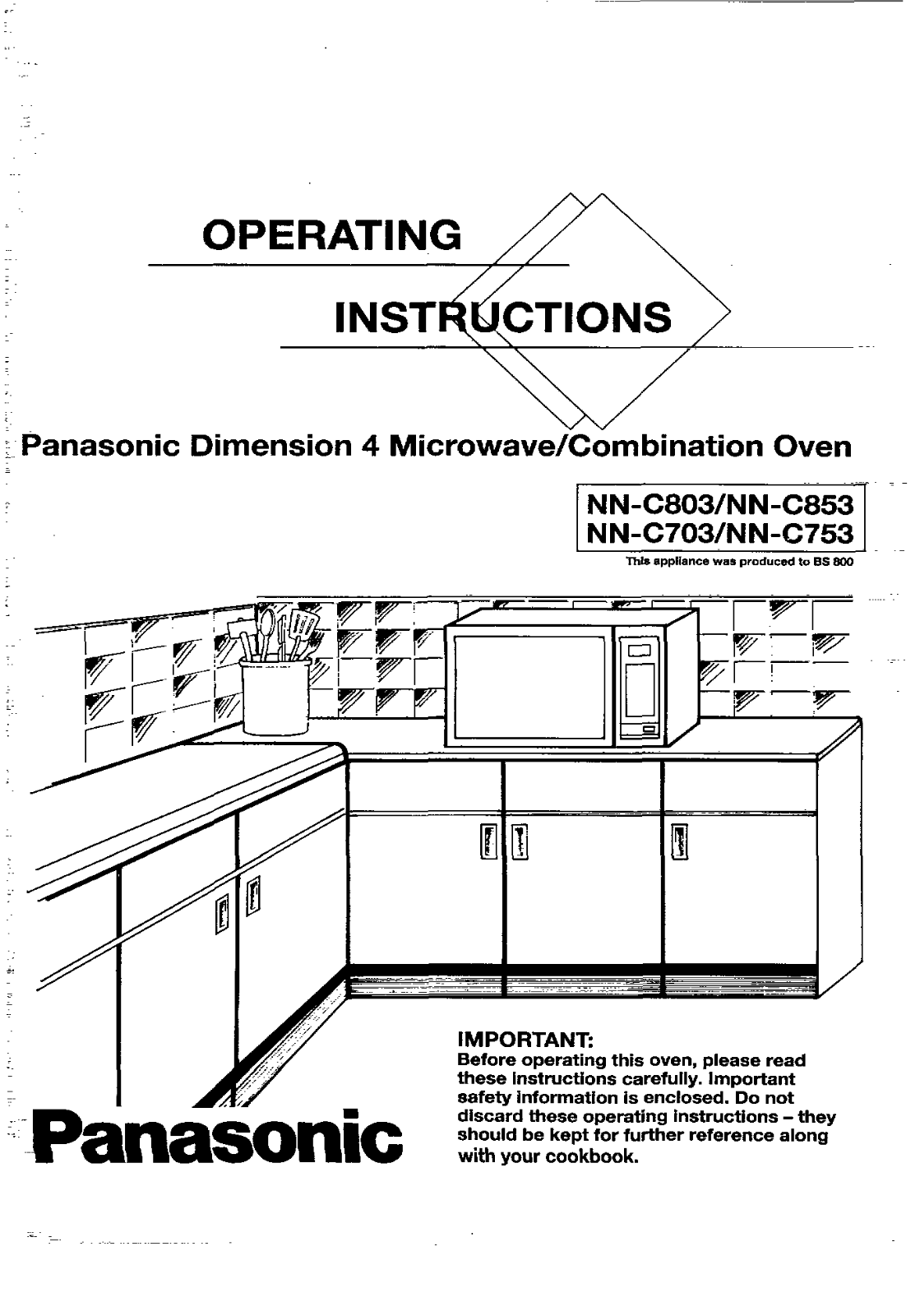 Panasonic NN-C703, NN-C803, NN-C753 User Manual