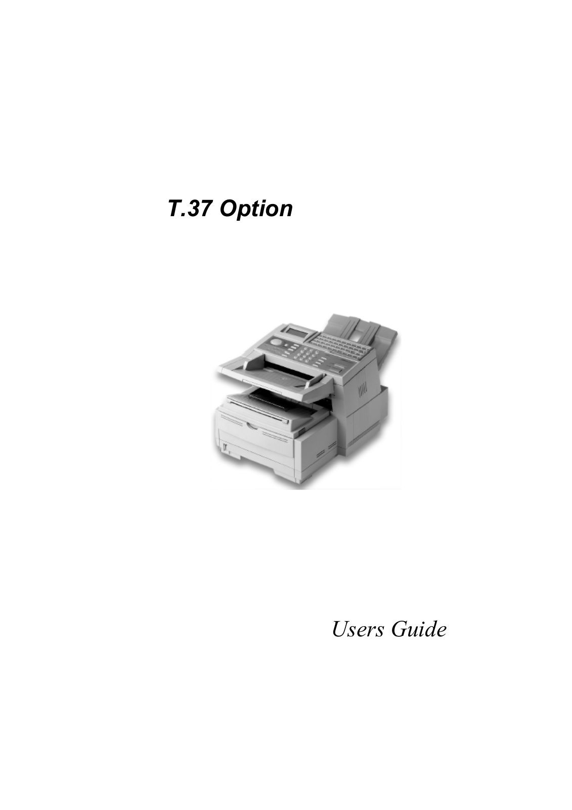 OKI T.37 Option User Guide