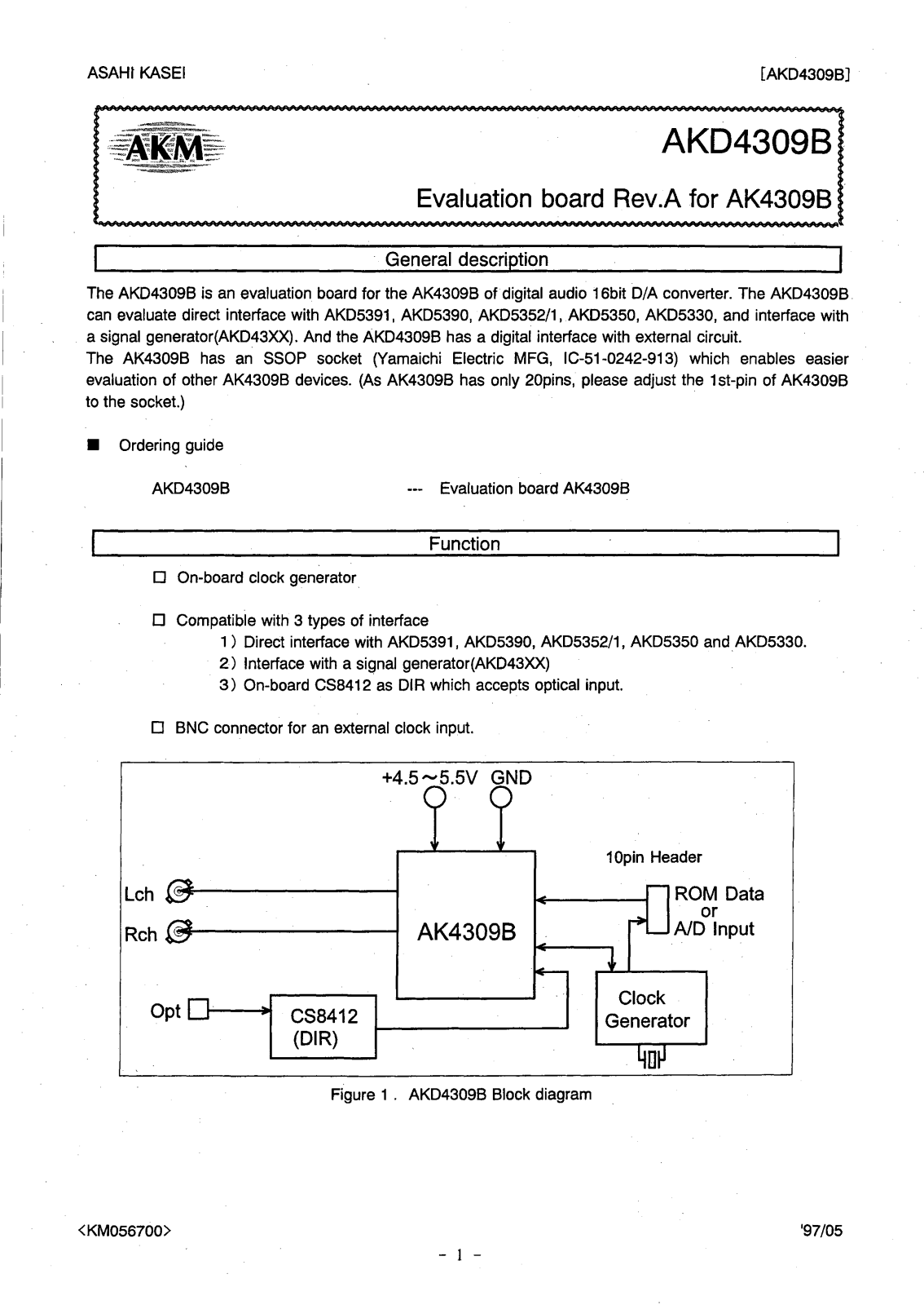 AKM AKD4309B Datasheet