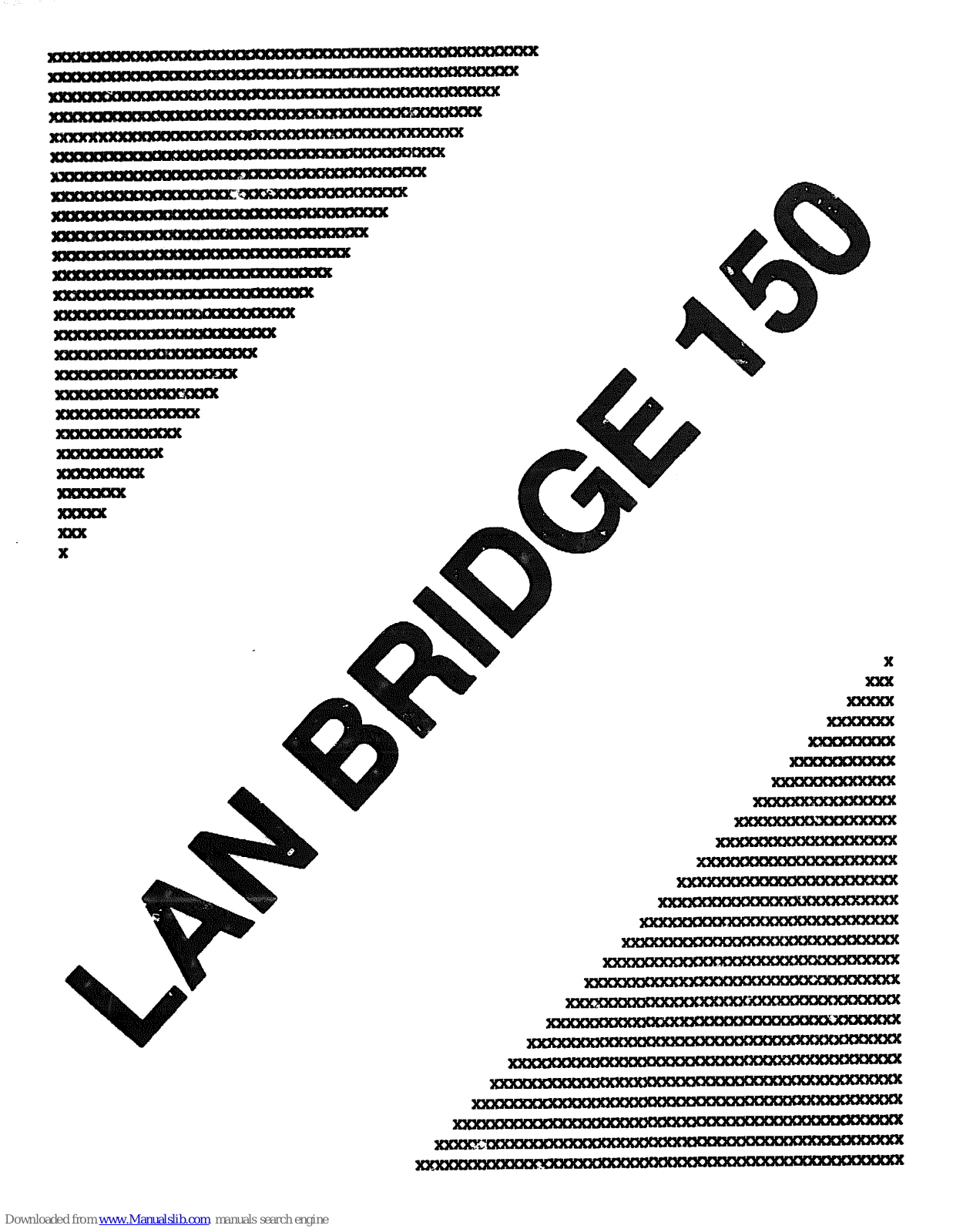 Digital Equipment Lan Bridge 150 Technical Manual