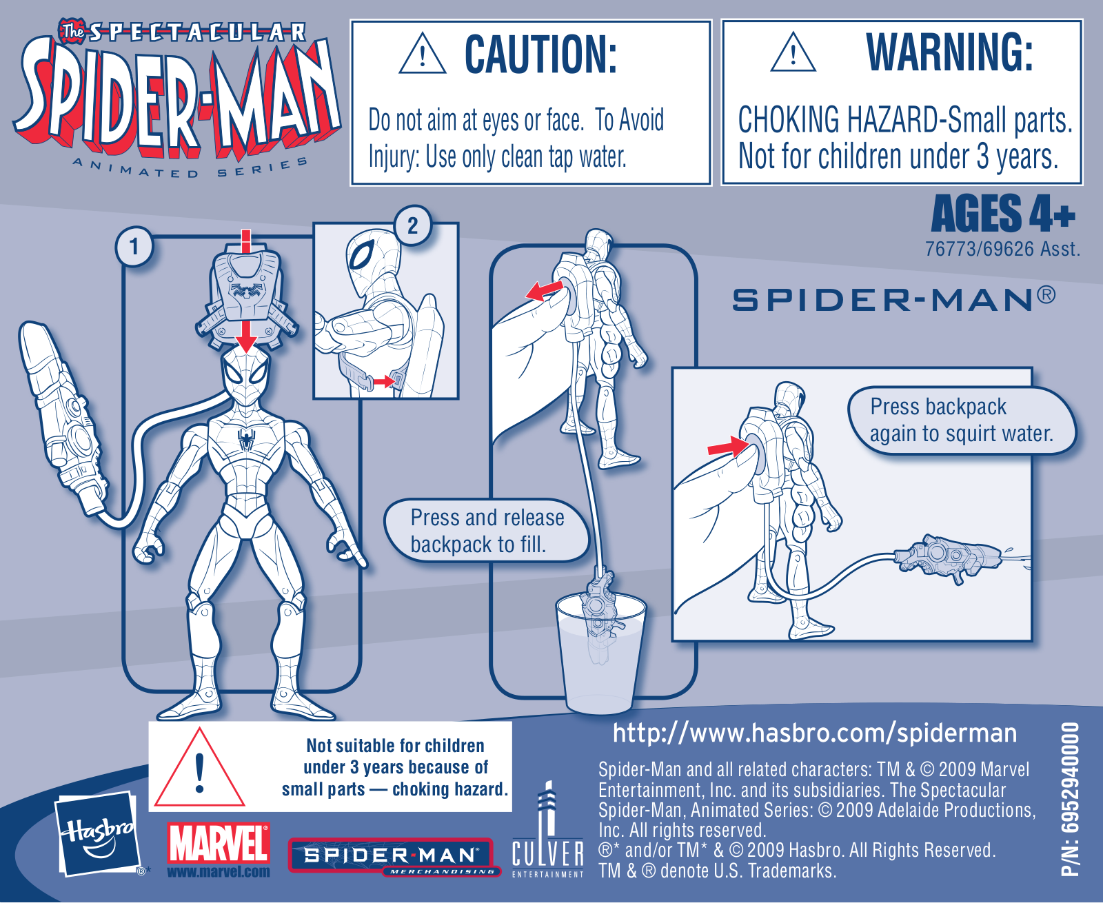 Hasbro SPIDER-MAN ANIMATED User Manual