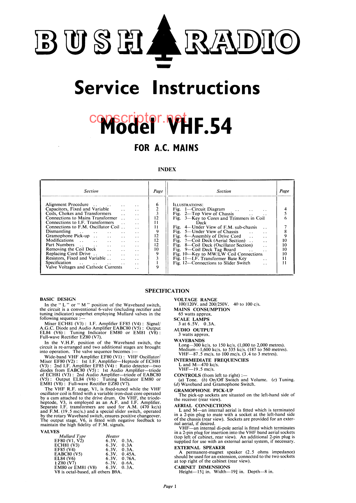 Buch VHF.54 Service manual