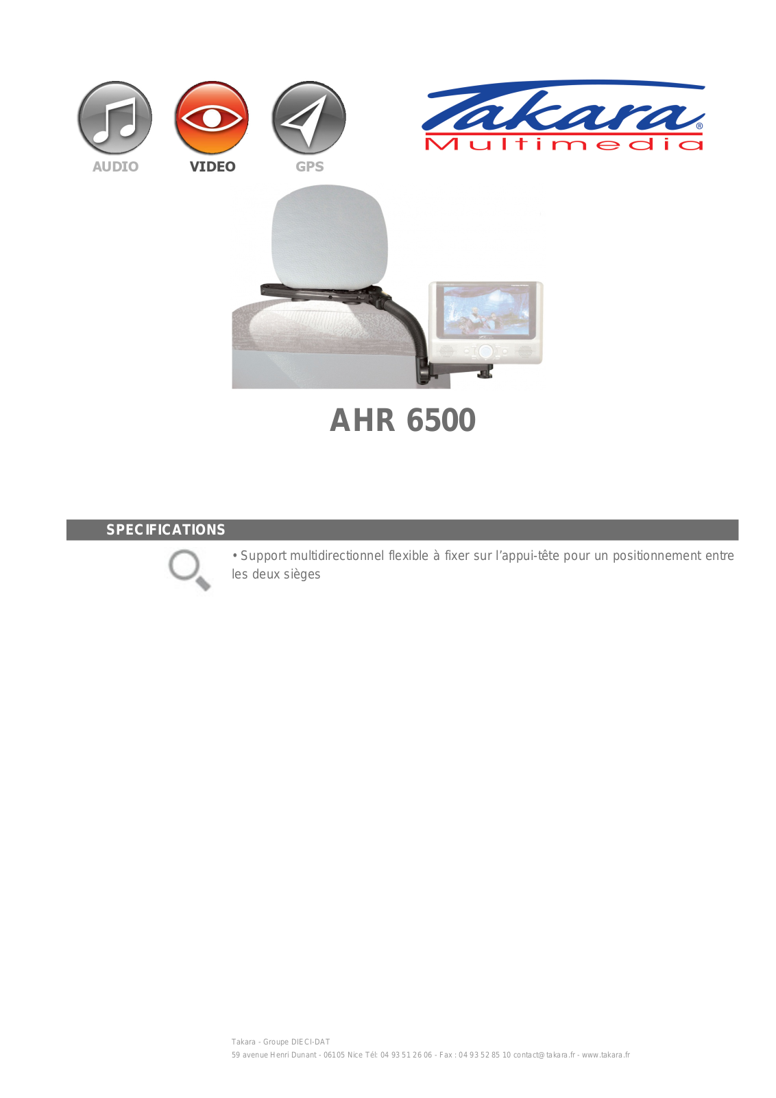 Takara AHR 6500 BROCHURE