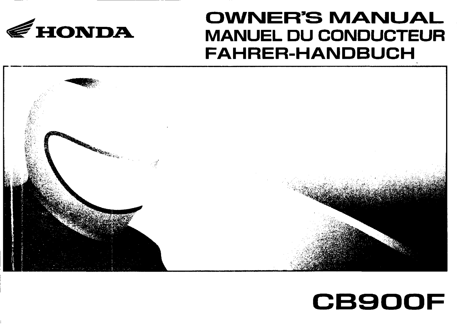 Honda CB900F 2003 Owner's Manual