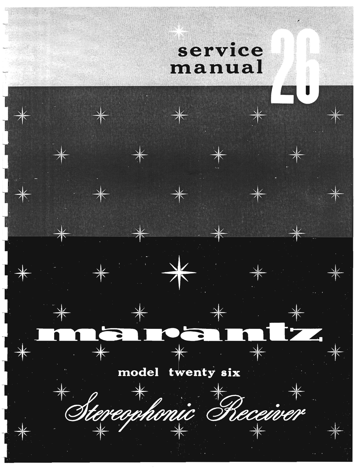 Marantz 26 Service Manual