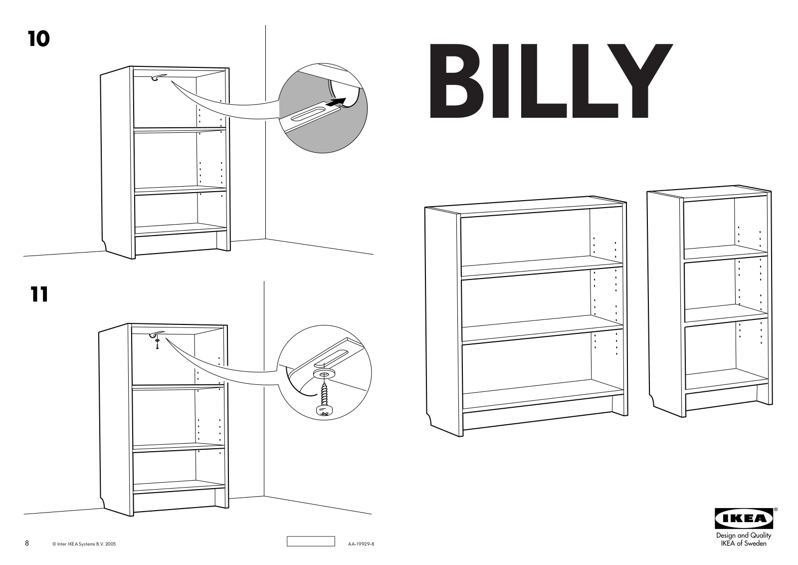 IKEA BILLY 40-80-106 User Manual