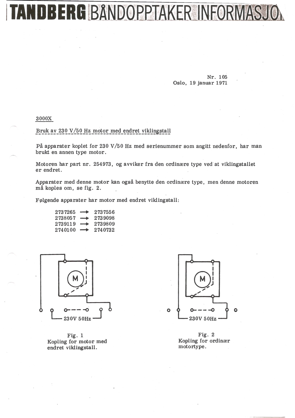 Tandberg 3000X Service Manual