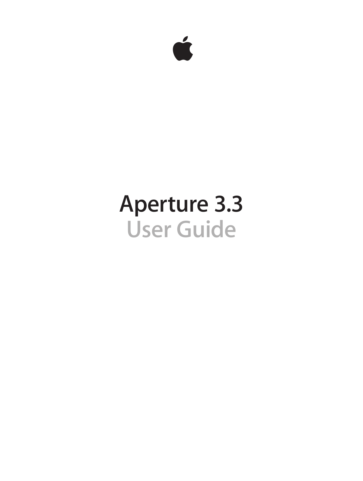 Apple Aperture - 3.3 User Guide