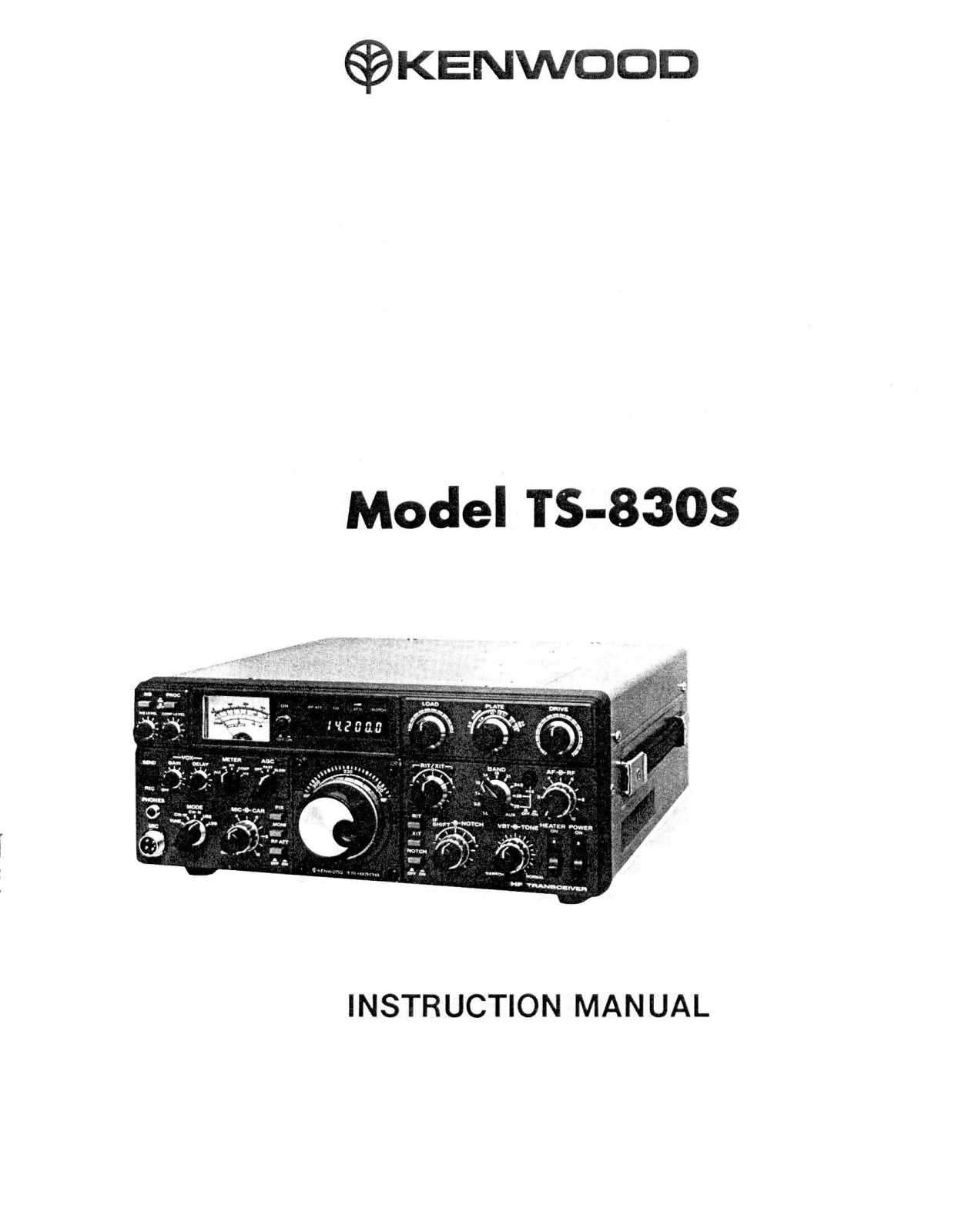 Kenwood TS-8305 User Manual