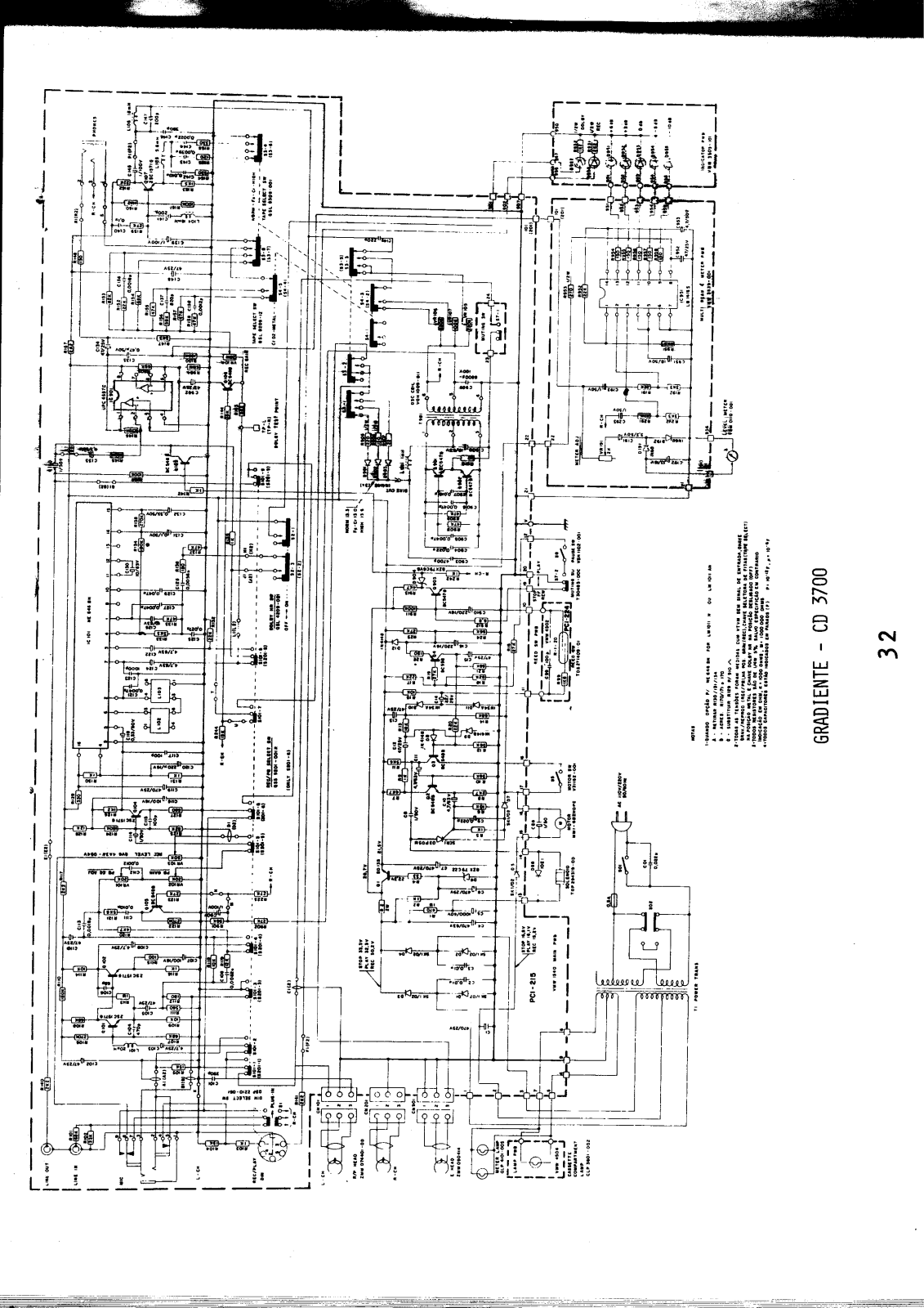 Gradiente CD3700 Schematic