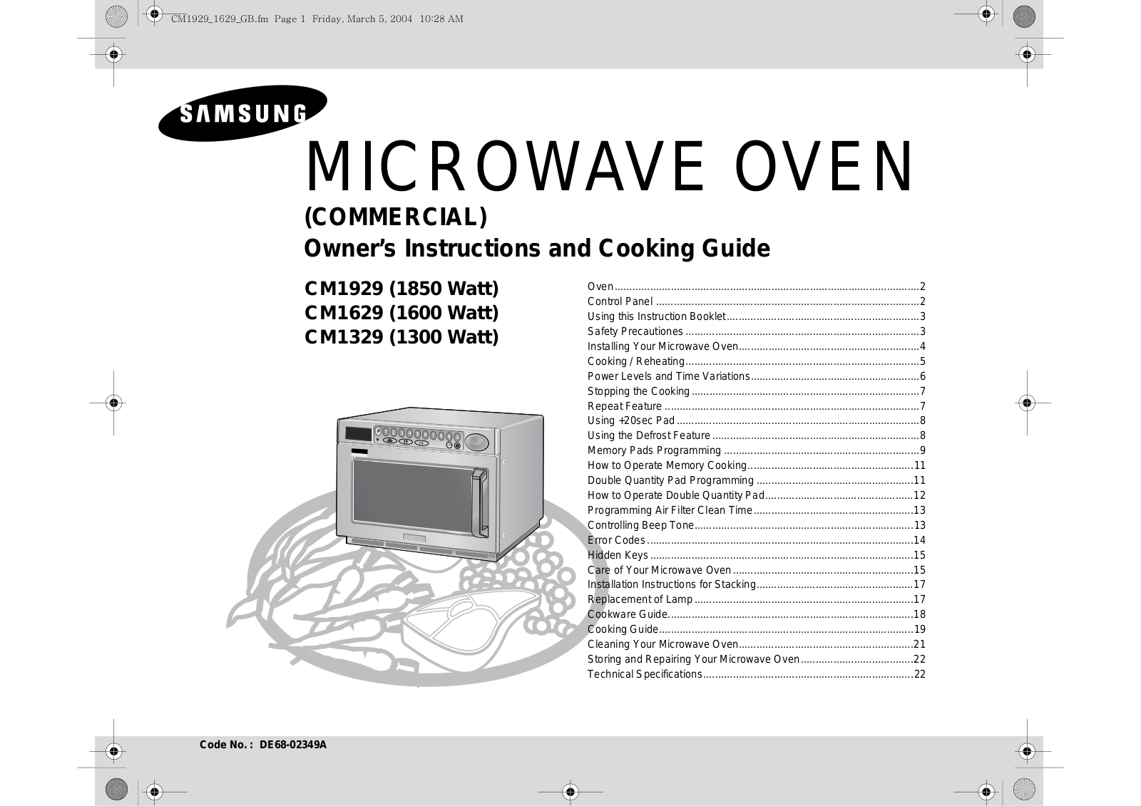 Samsung cm1929, CM1629, CM1329 User Manual