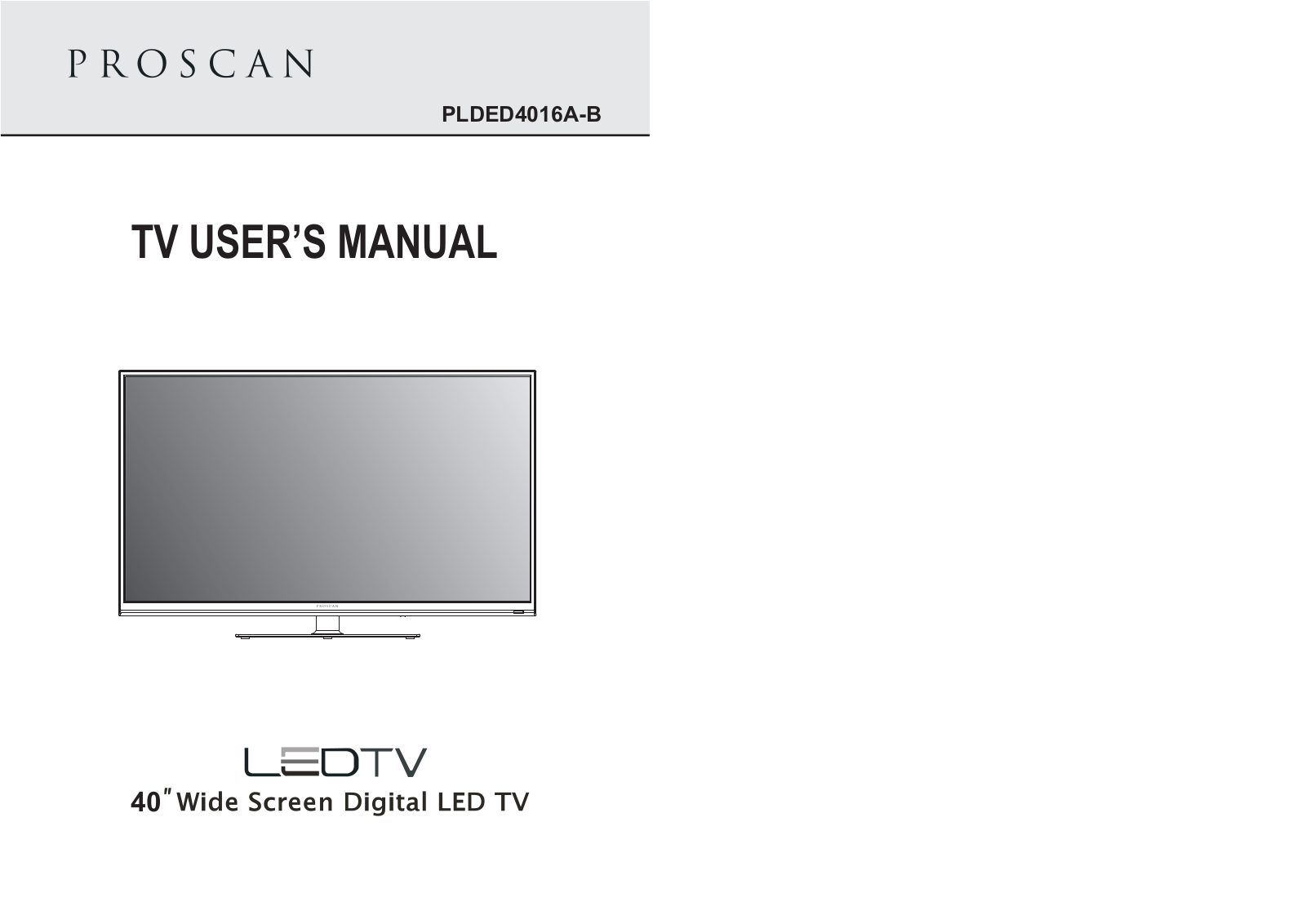 Curtis PLDED4016A-B User Manual