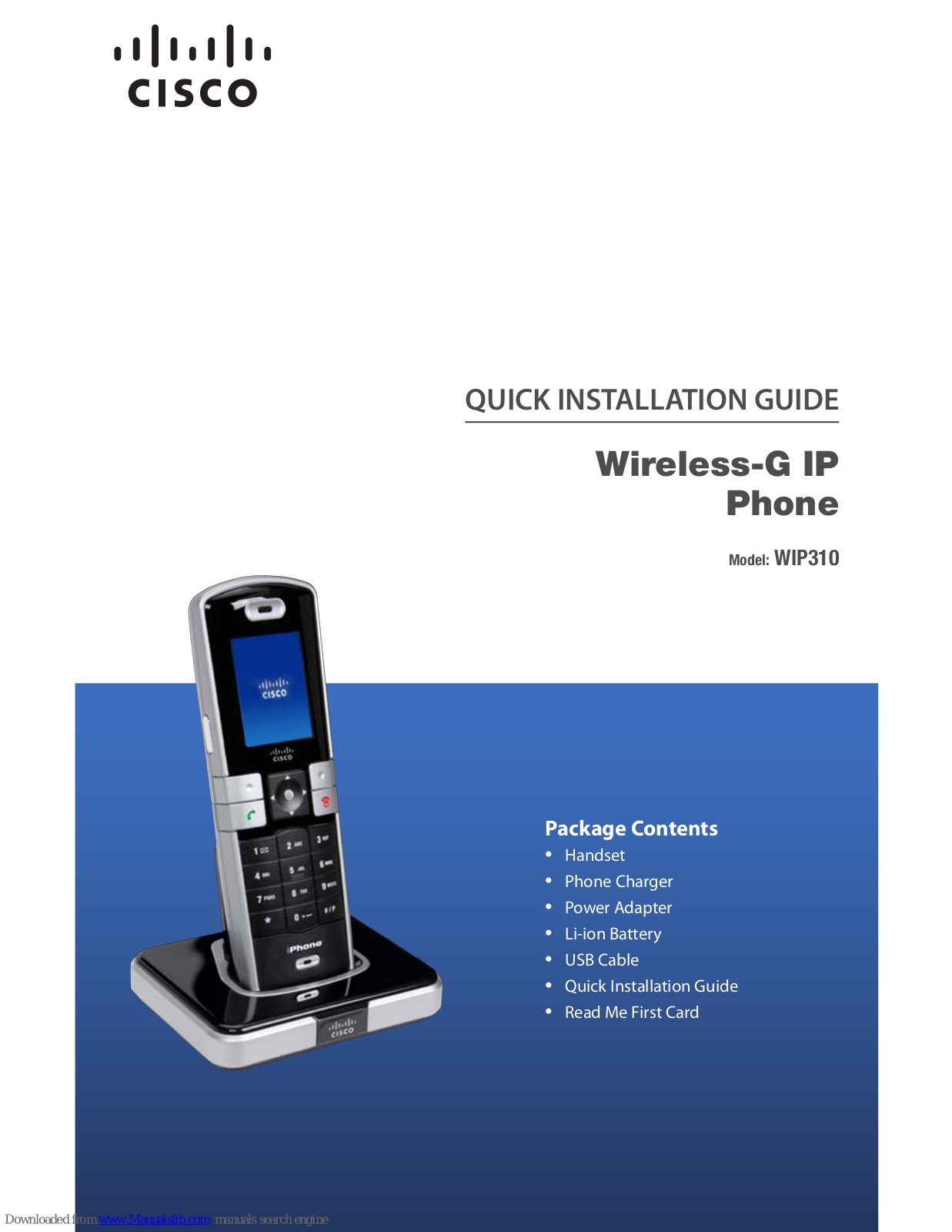 Cisco Small Business WIP310, WIP310-G1, WIP310 Quick Installation Manual