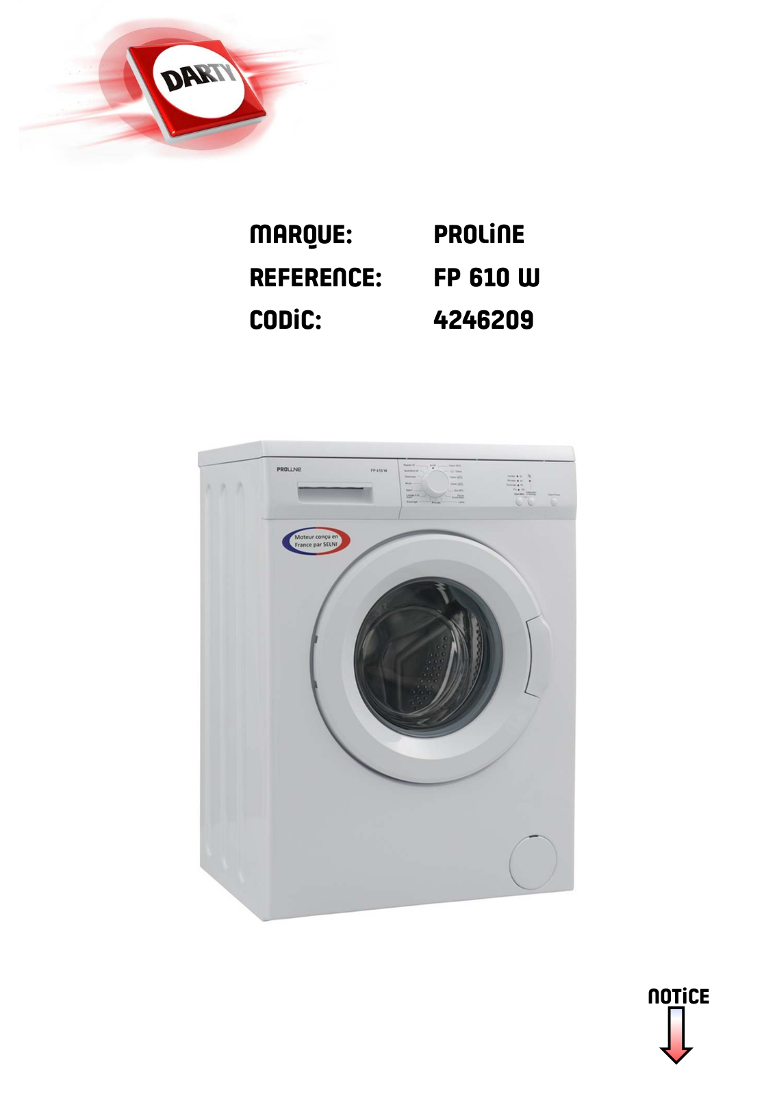 PROLINE FP610W User Manual