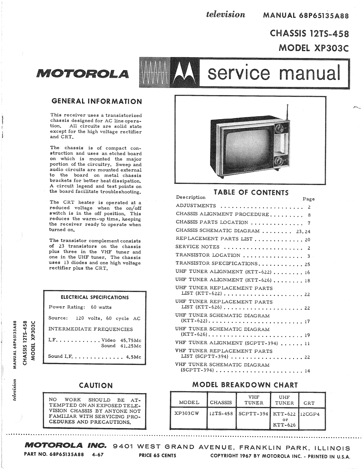 Moth Audio XP-303-C Service manual