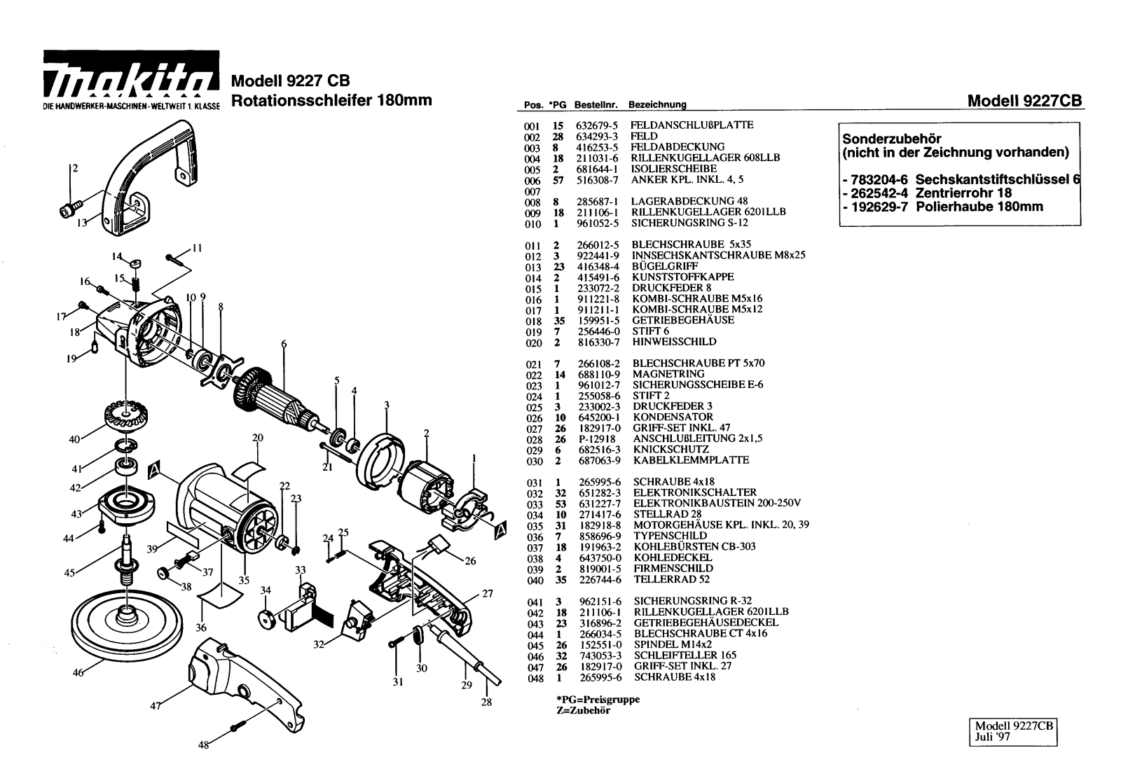 Makita 9227CB User Manual