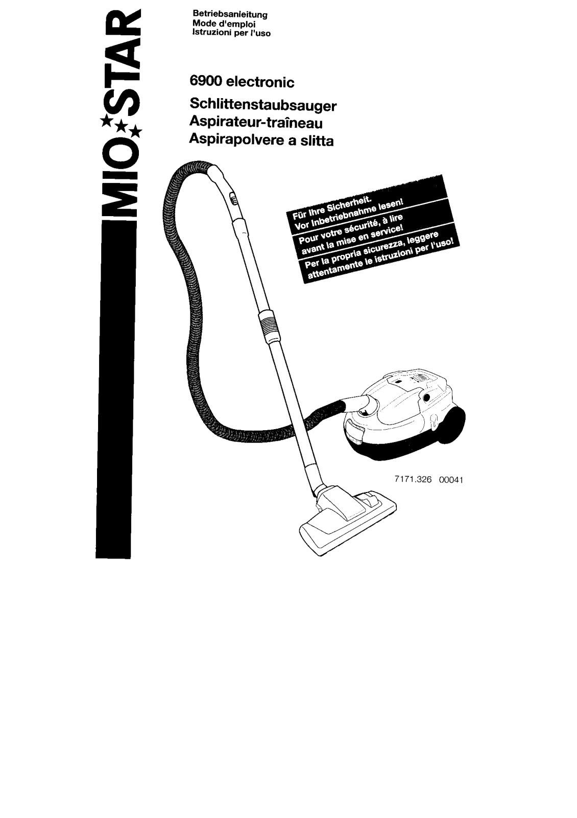 Miostar 6900 electronic User Manual