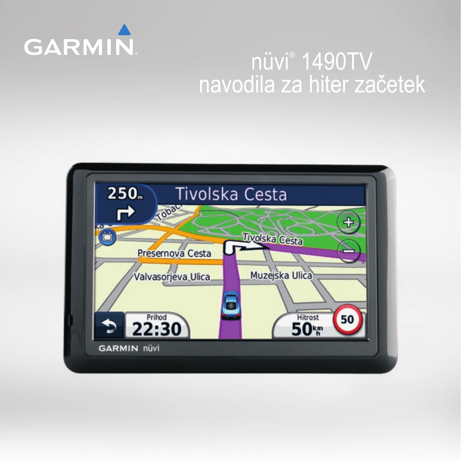 Garmin nüvi 1490TV quick start guide