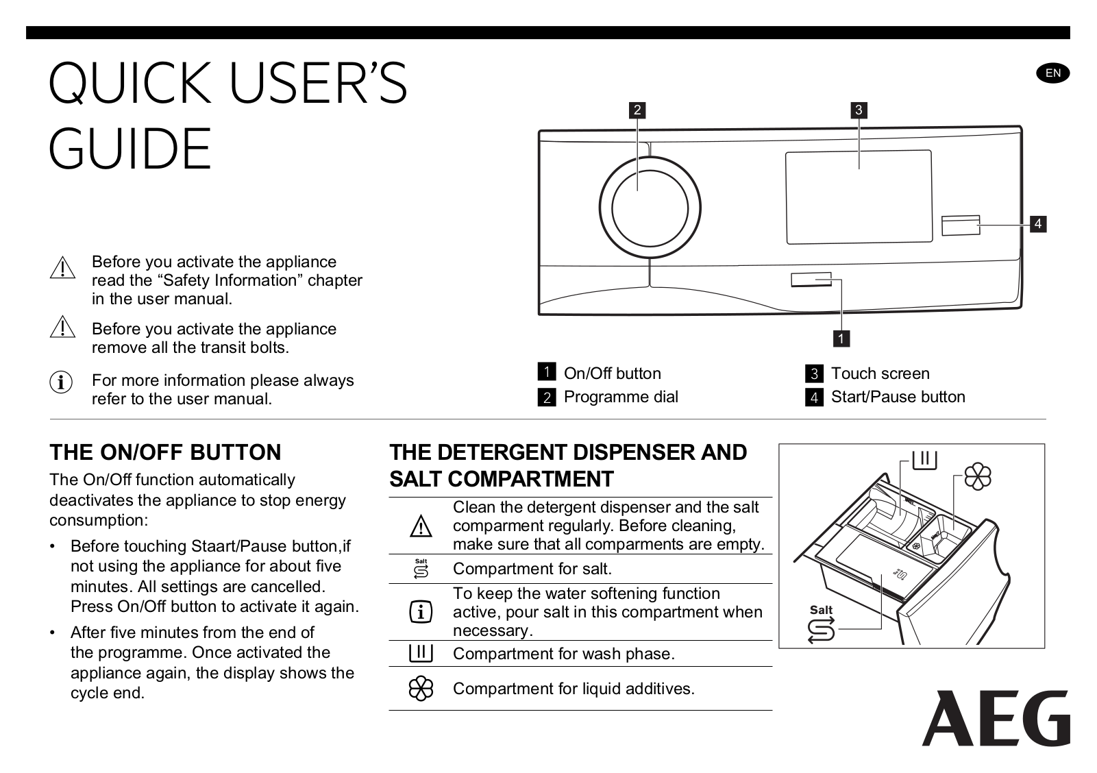 AEG LF9A1612A Quick Guide