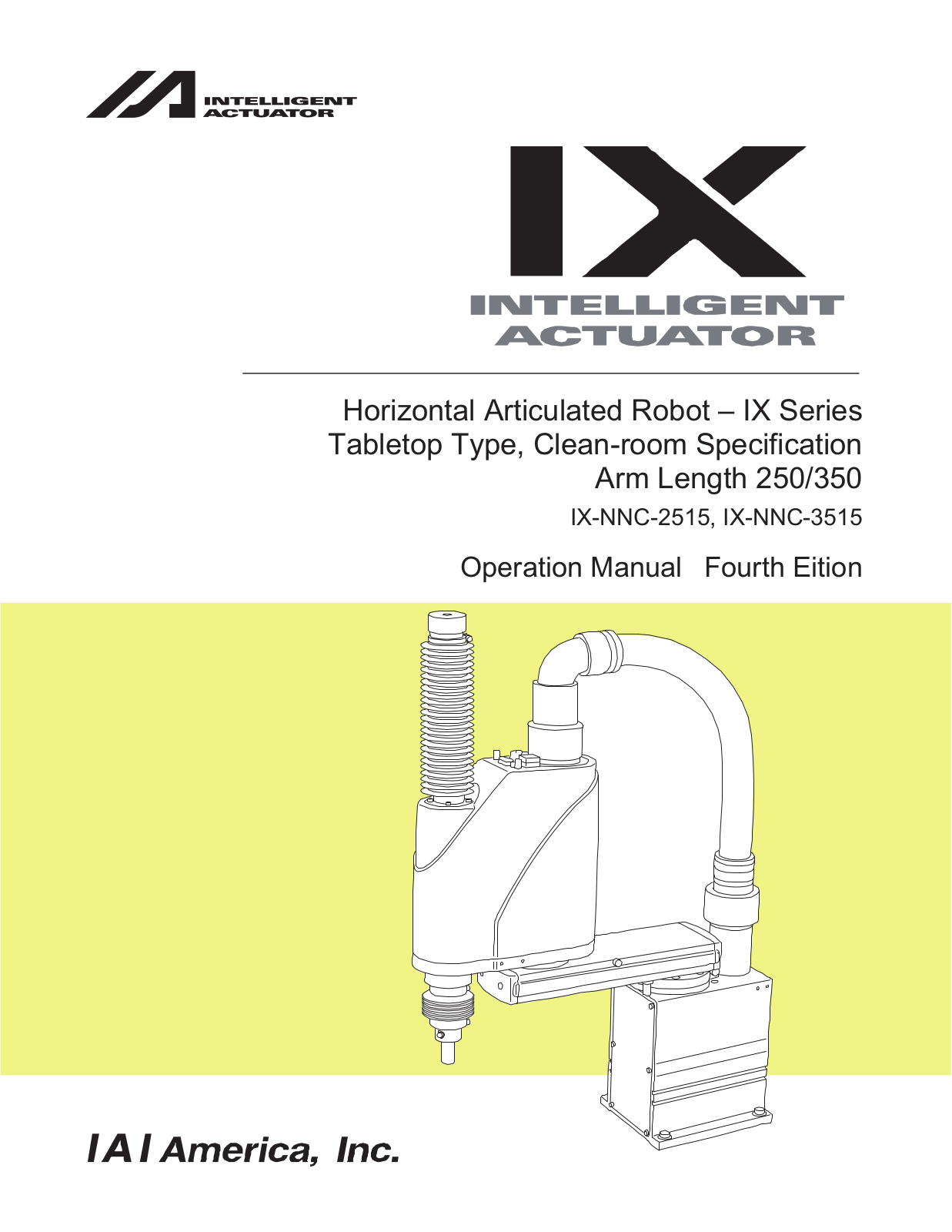 IAI America IX-NNC3515 User Manual