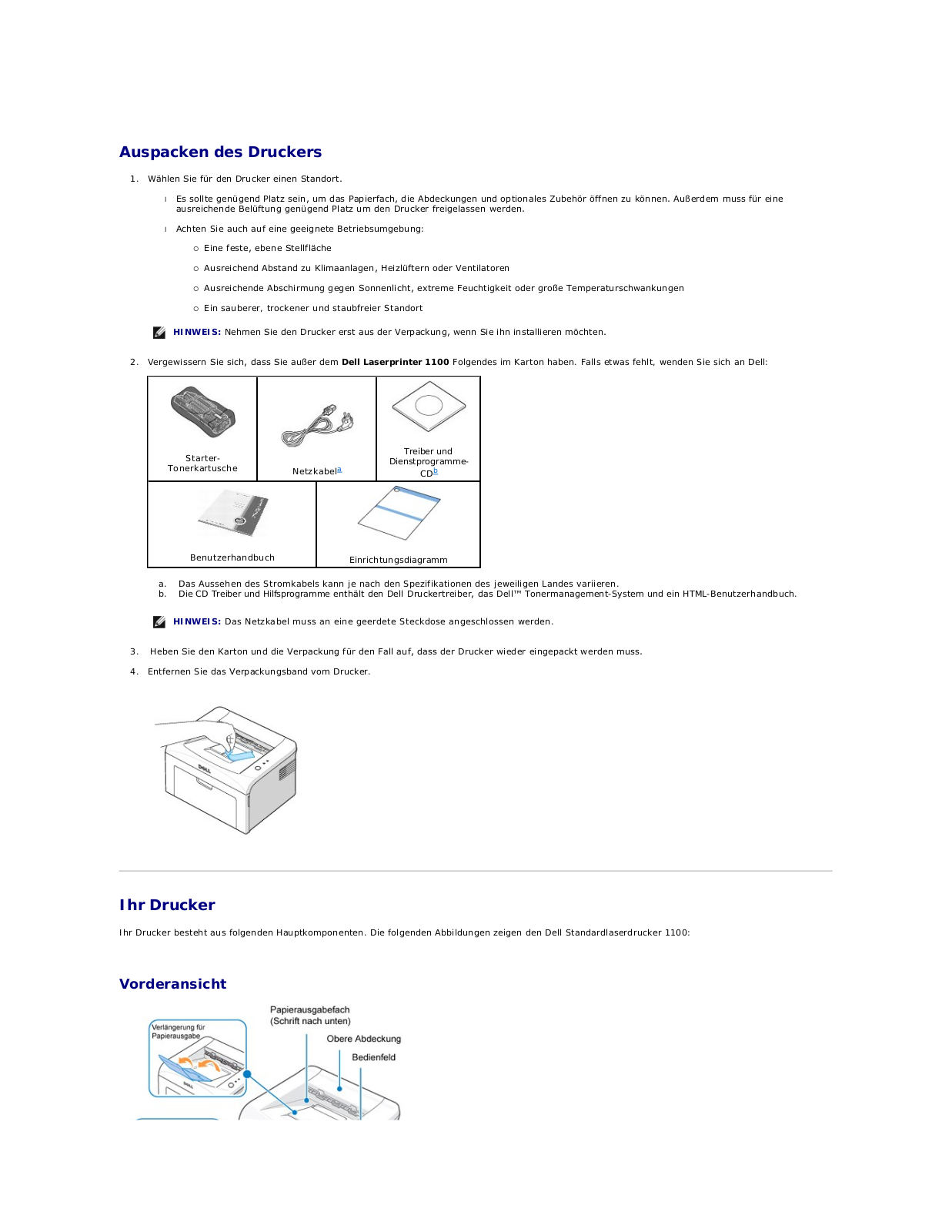 Dell 1100 User Manual