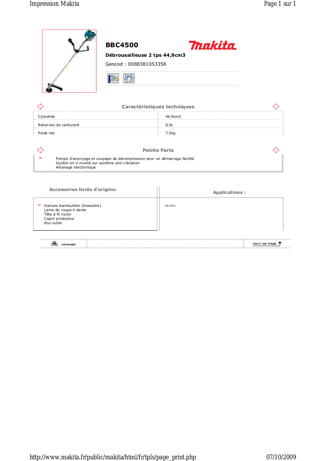 DOLMAR BBC4500 User Manual