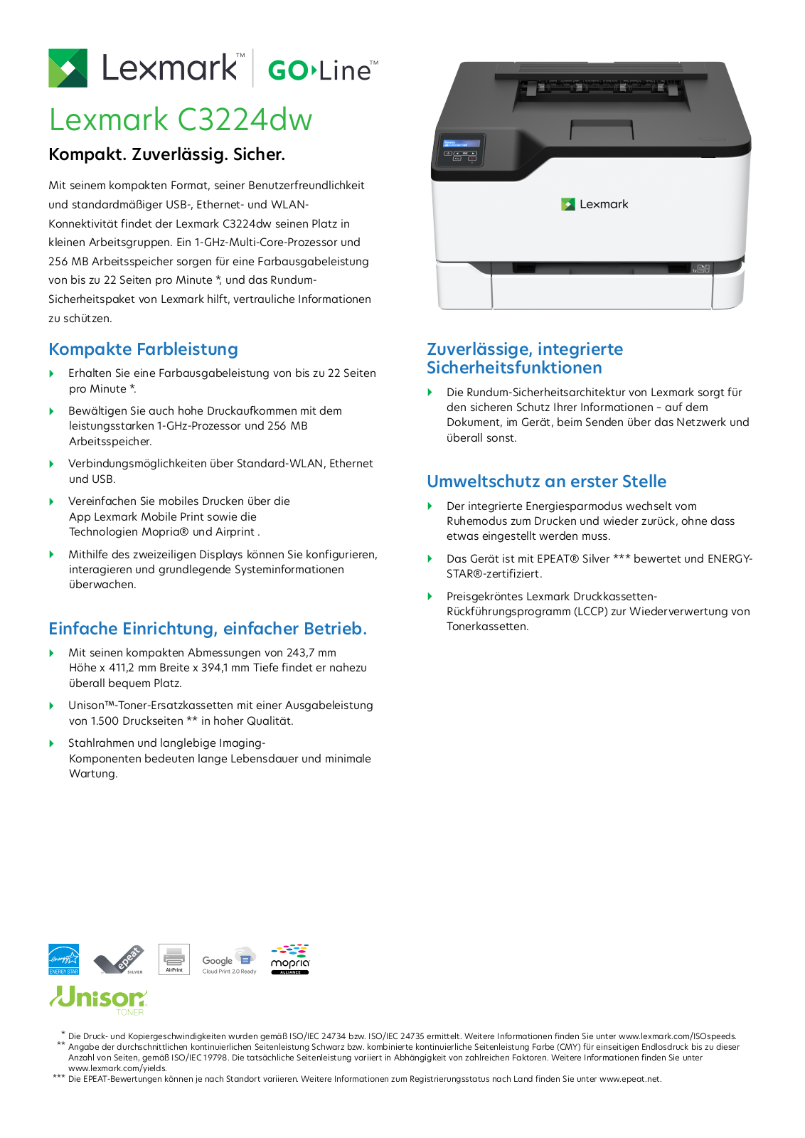 Lexmark C3224dw User Manual