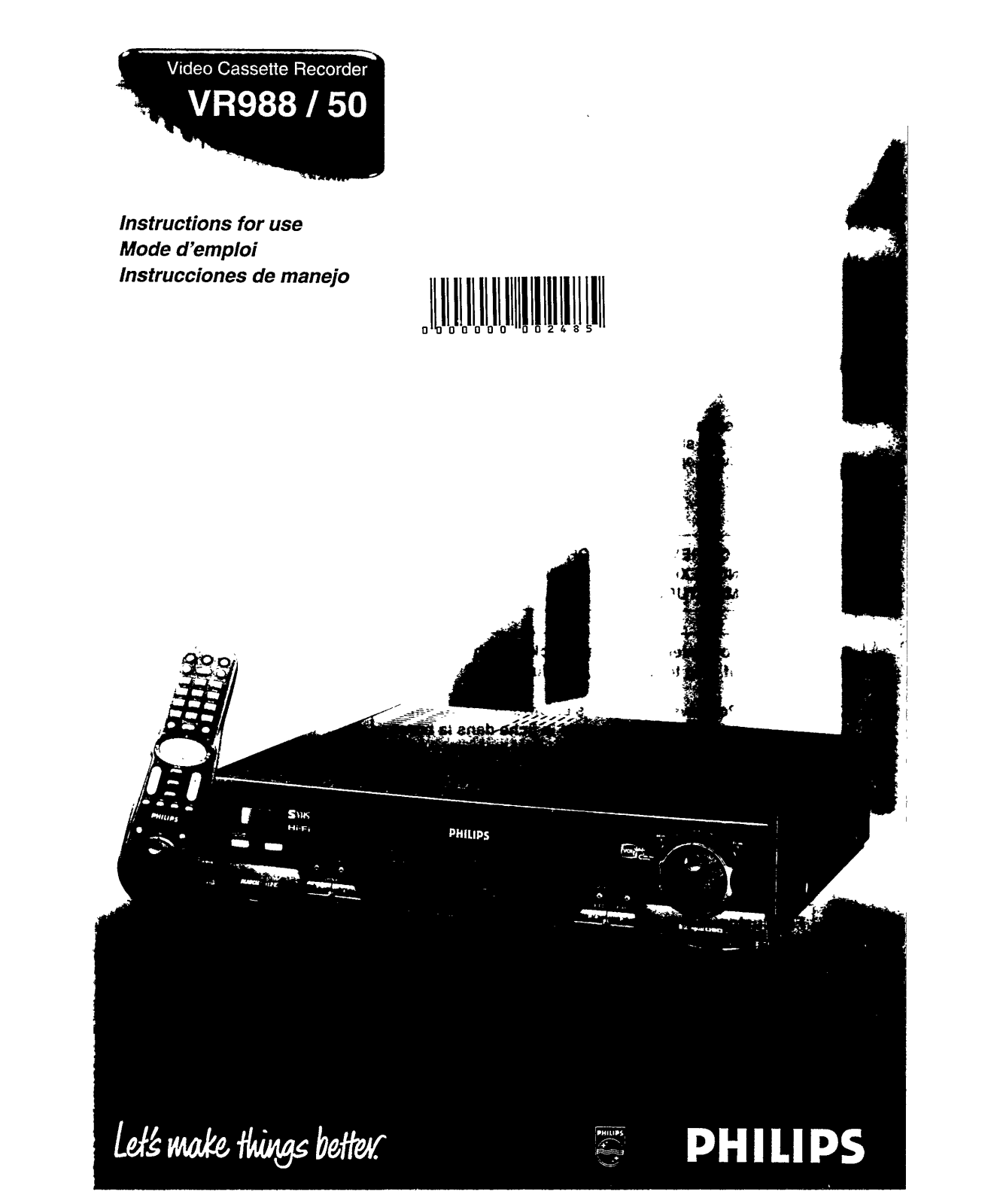 Philips VR950 User Manual