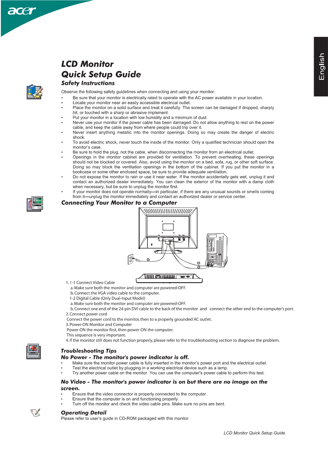 Acer AL2002W User Manual