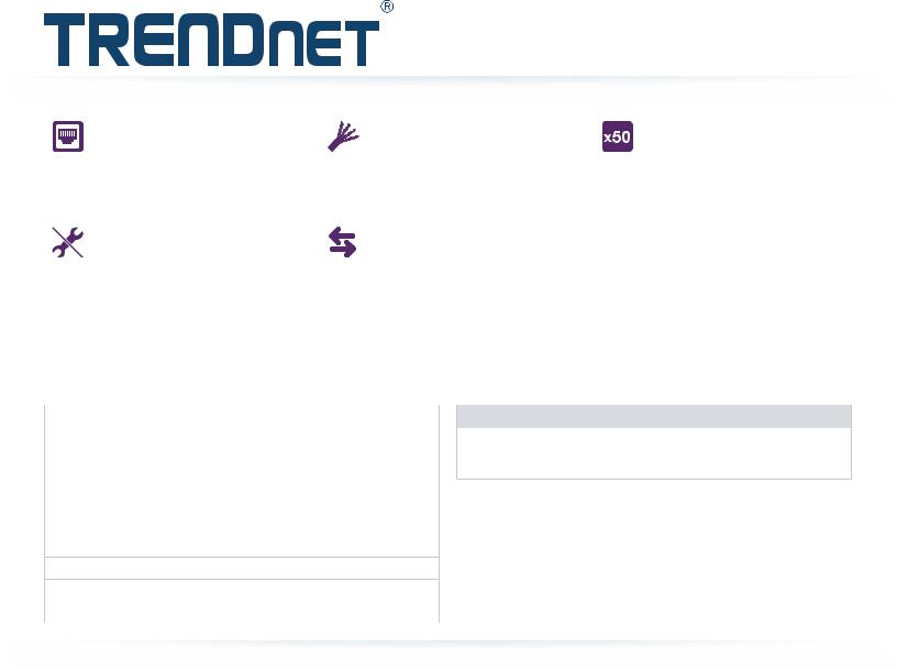 Trendnet TC-K50C6 Datasheet