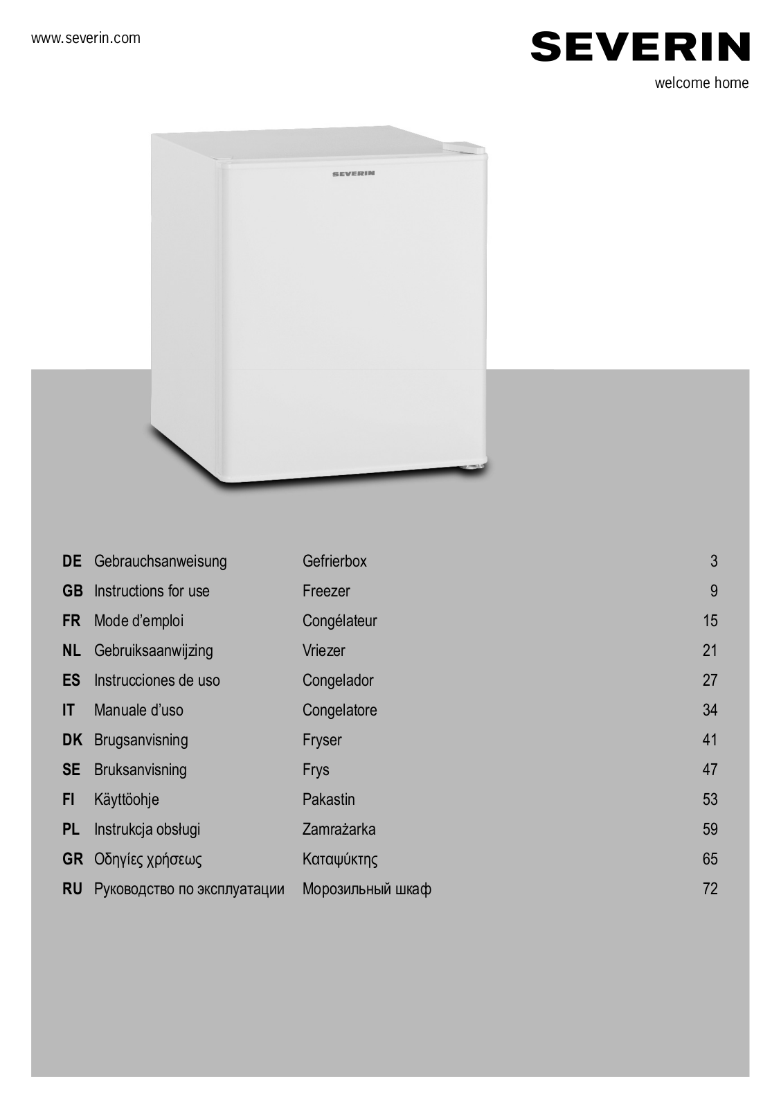 SEVERIN KS9807 User Manual