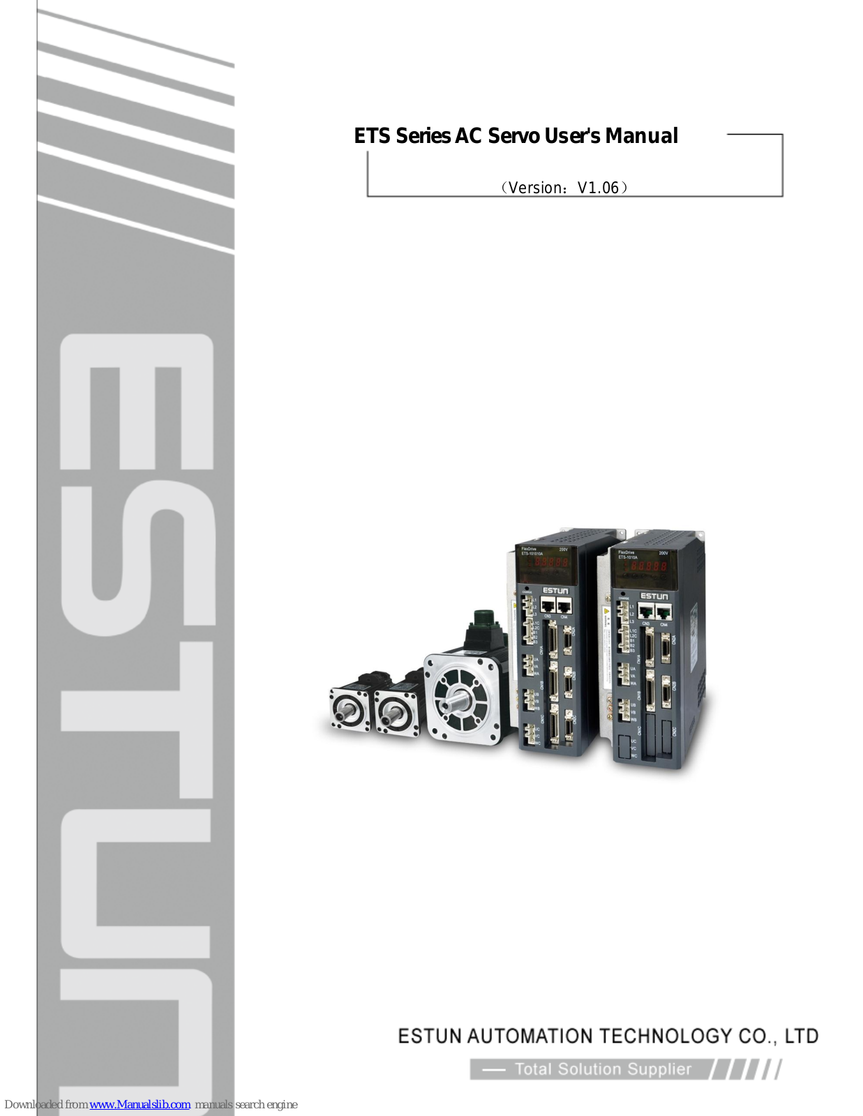 Estun ETS Series, ETS-1010APC-CAN, ETS-101010APC-CAN, ETS-101010APG-CAN, ETS-1010APG-CAN User Manual