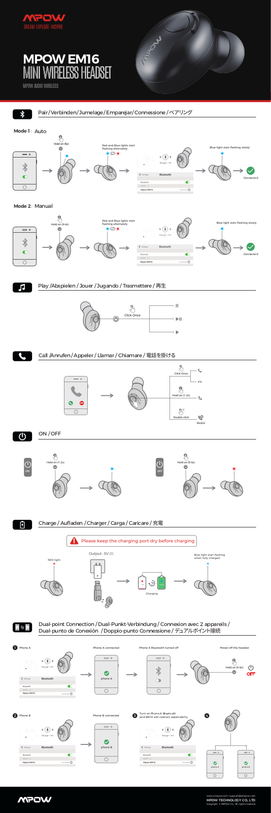 MPow EM16 User Manual