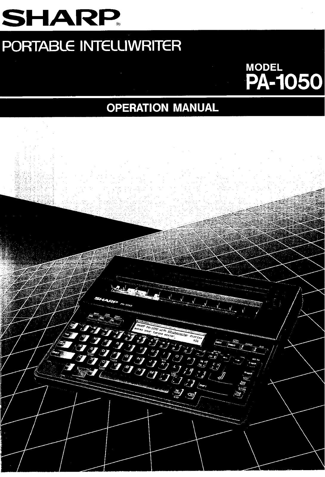 Sharp PA-1050 User Manual