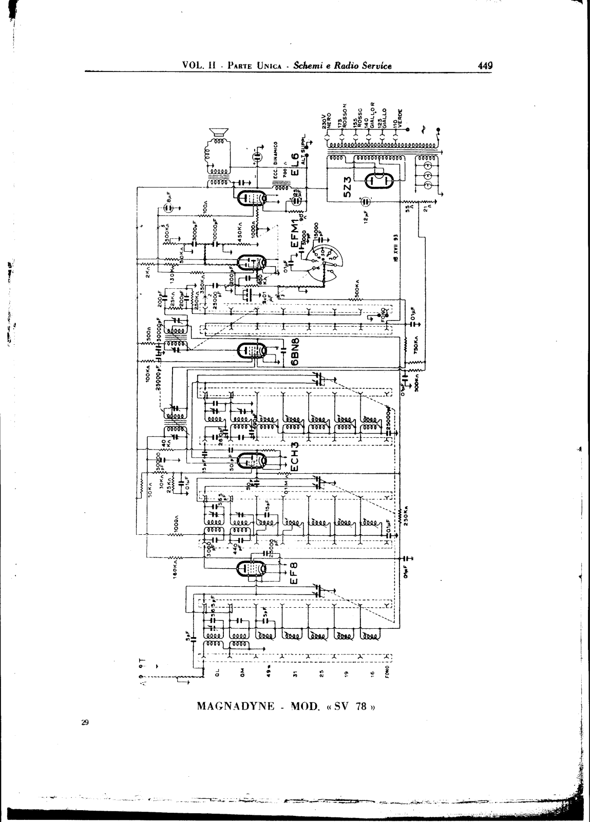 Magnadyne SV78 Schematic