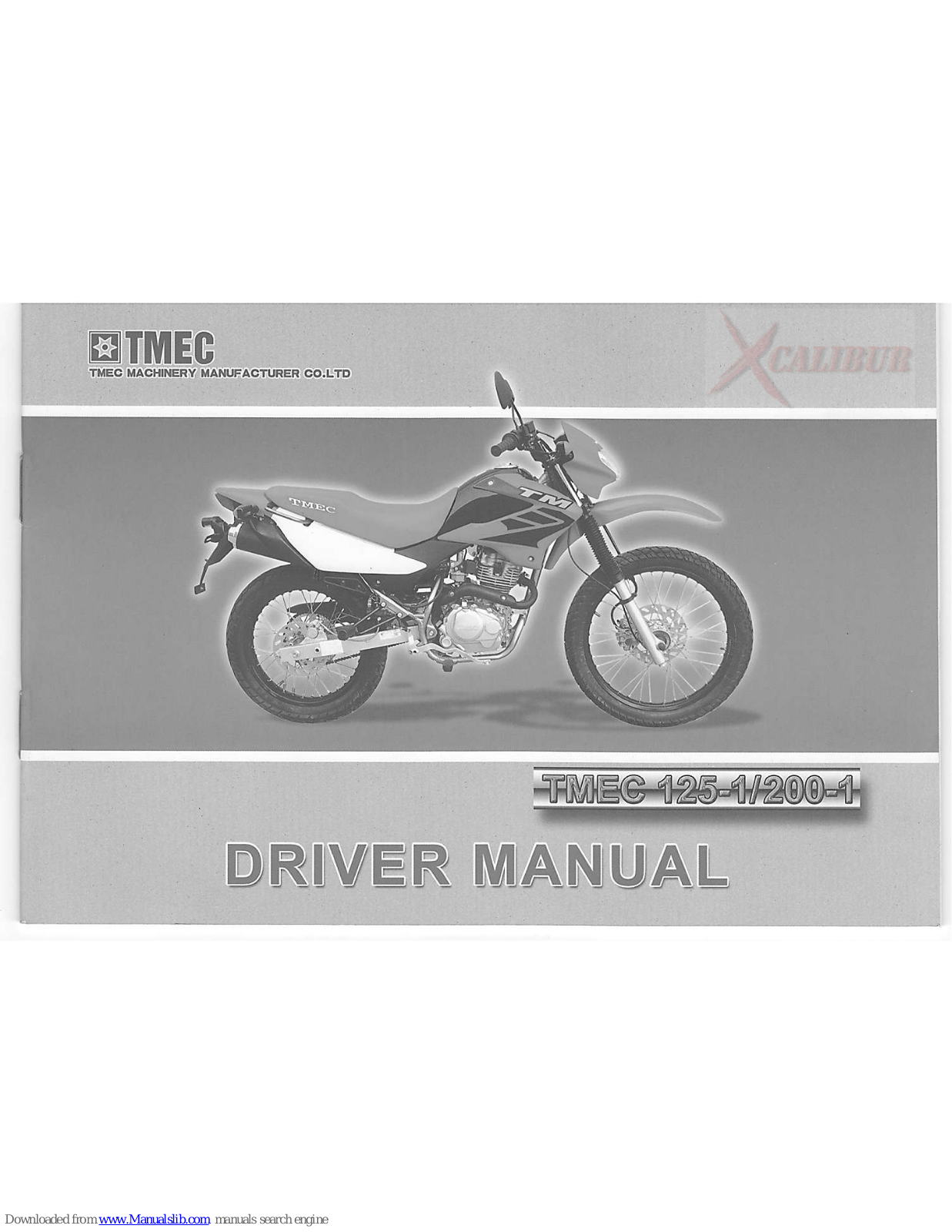 TMEC 125-1, 200-1 Driver Manual - ManualMachine.com